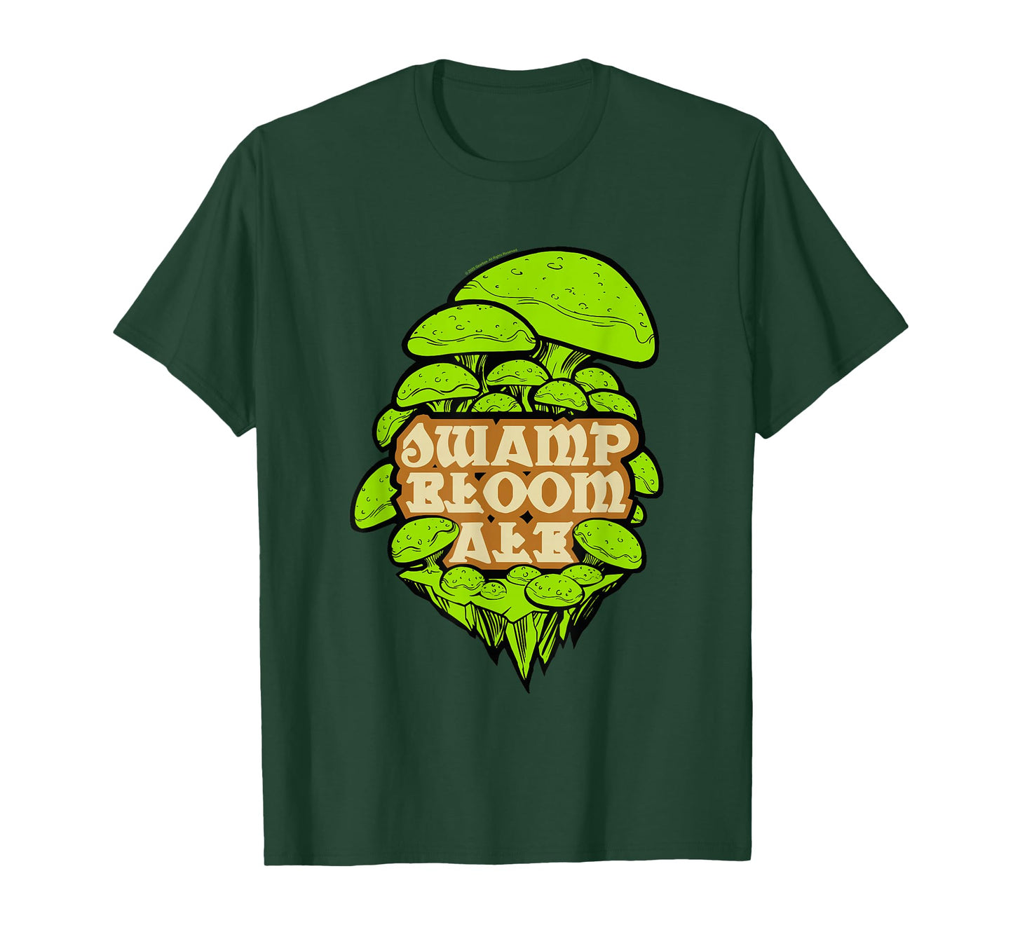 Borderlands Swamp Bloom Ale Mushroom Logo Video Game T-Shirt