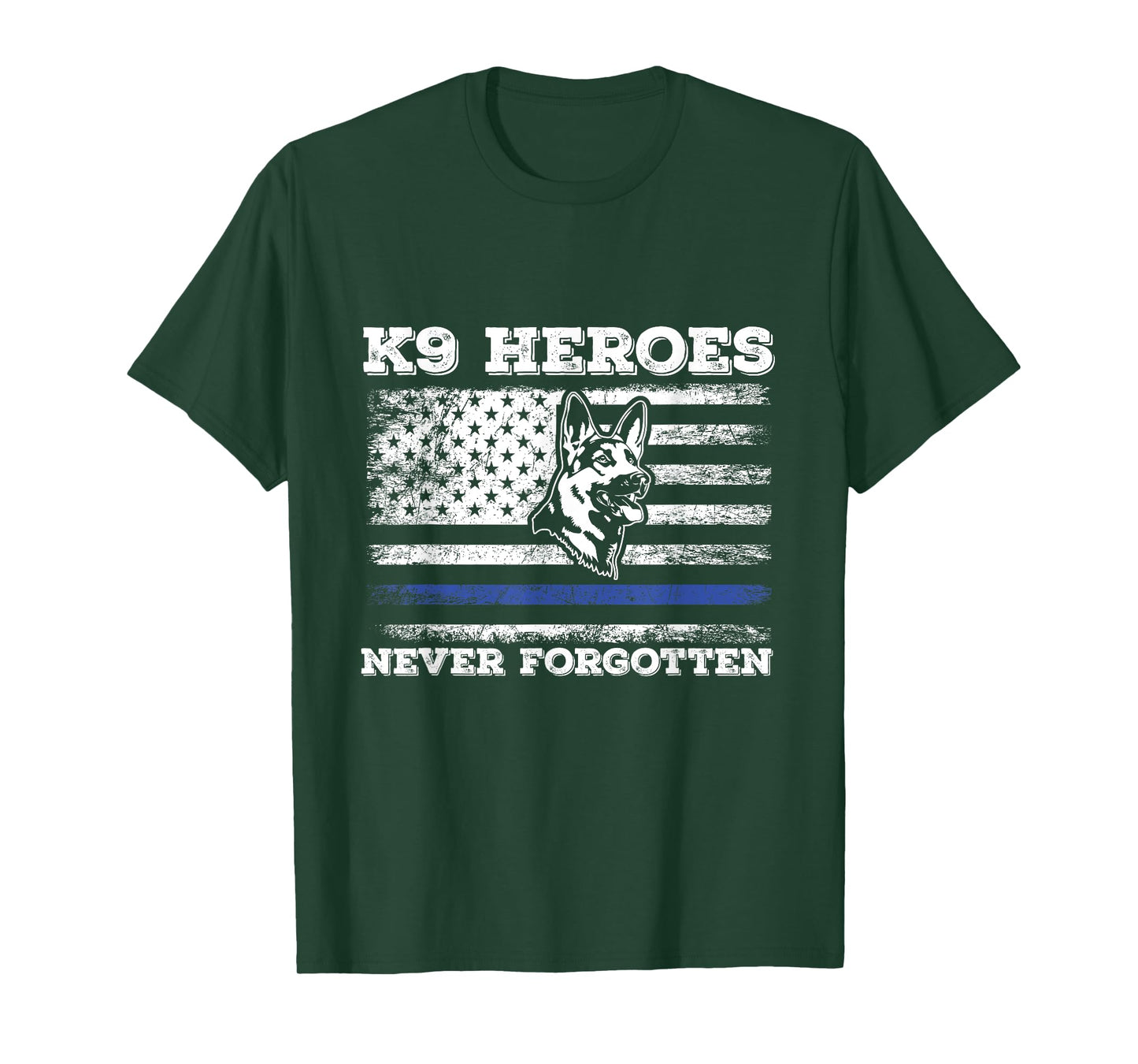 K9 Veteran Military Working Dog USA US Flag K9 Veterans Day T-Shirt for Men Women Girls Kids