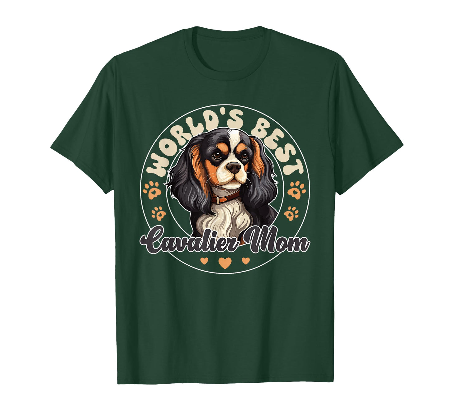 Cavalier King Charles Spaniel Dog World's Best Cavalier Mom T-Shirt
