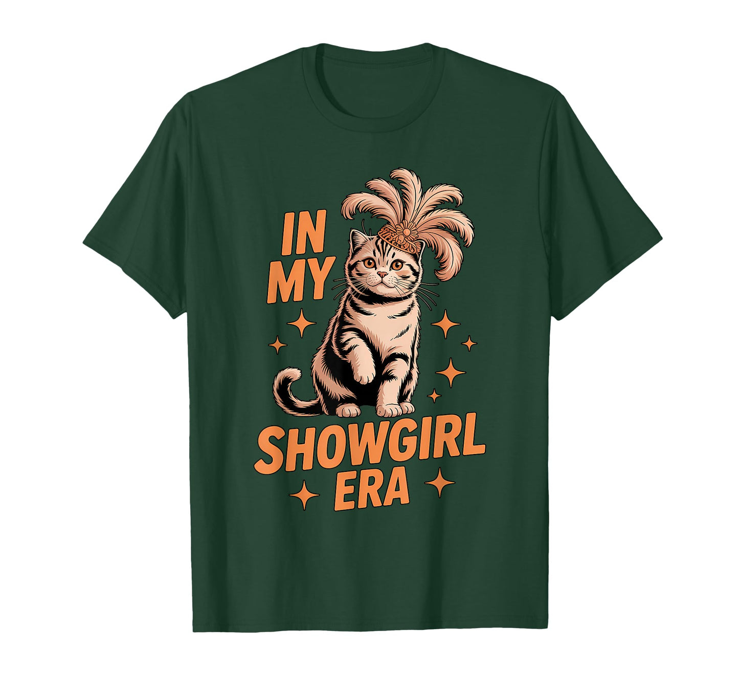 Show Girl Era Cat Graphic Outfit for Women Girls T-Shirt