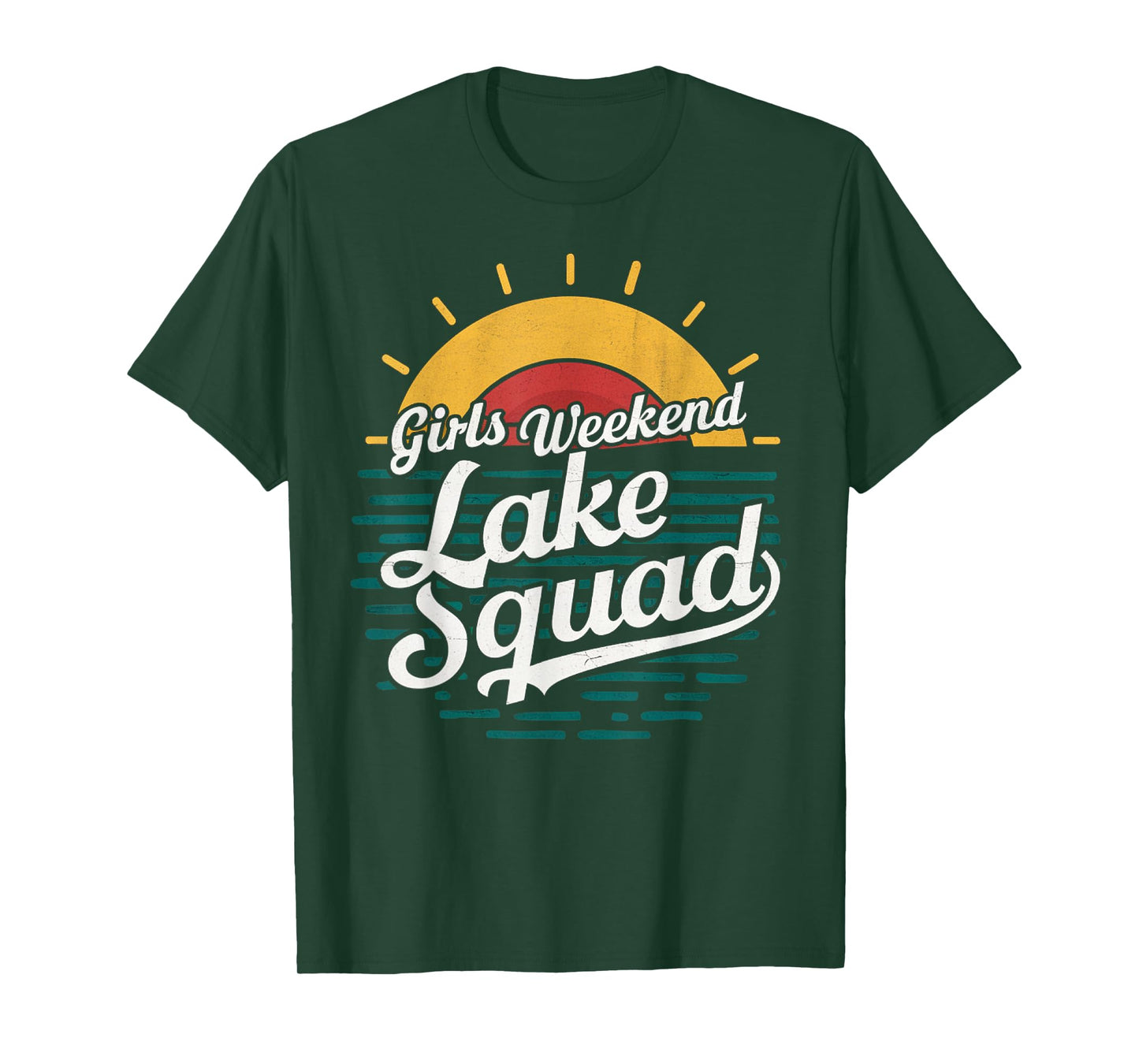 Retro Girls Weekend Girls Trip Mother Daughter Lake Squad T-Shirt