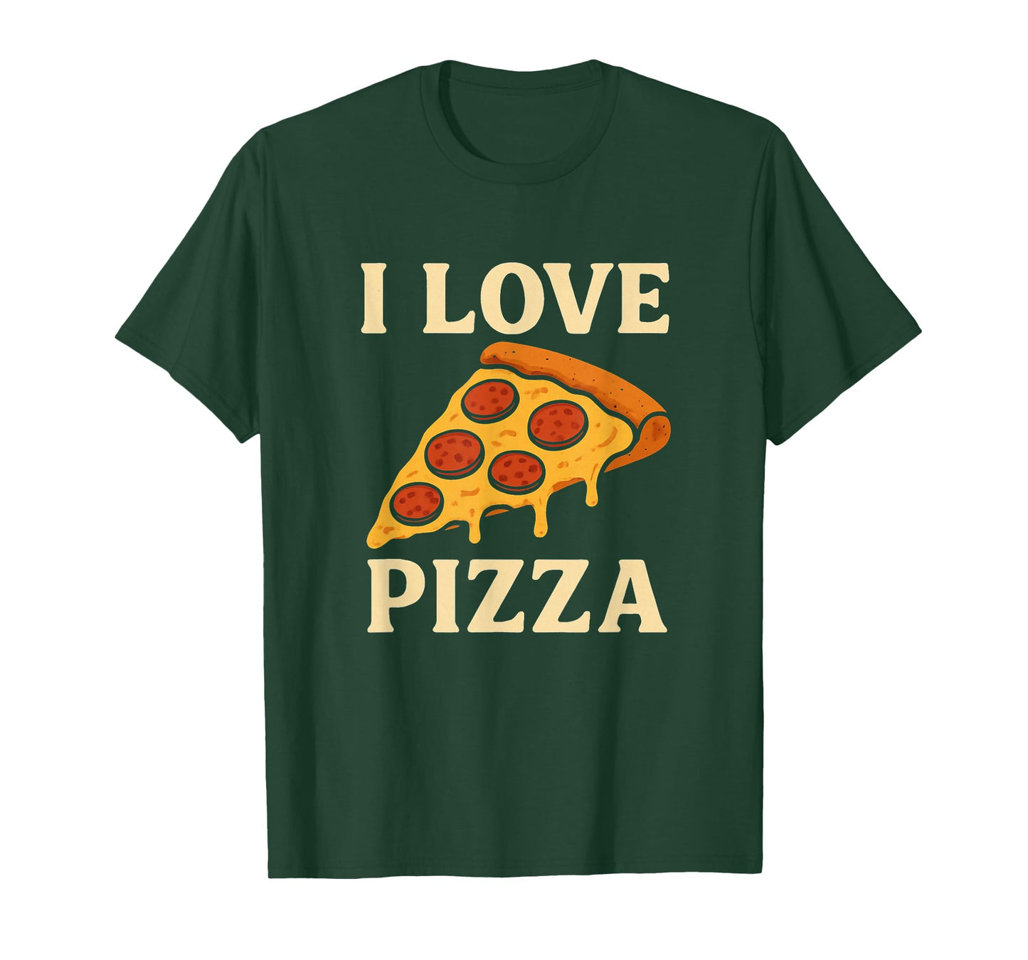 I Love Pizza Funny Food Pizza Lover Foodie Retro T-Shirt
