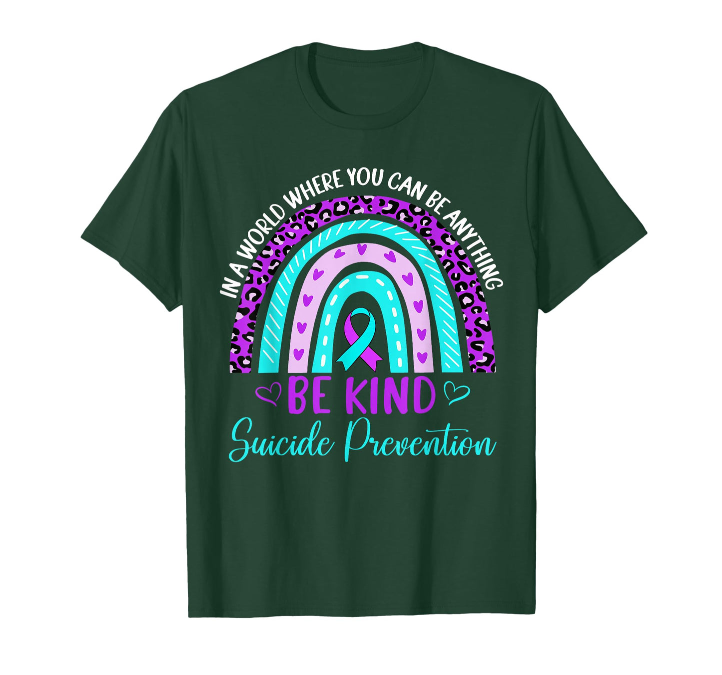 Vintage Rainbow Suicide Prevention Awareness Men Women T-Shirt