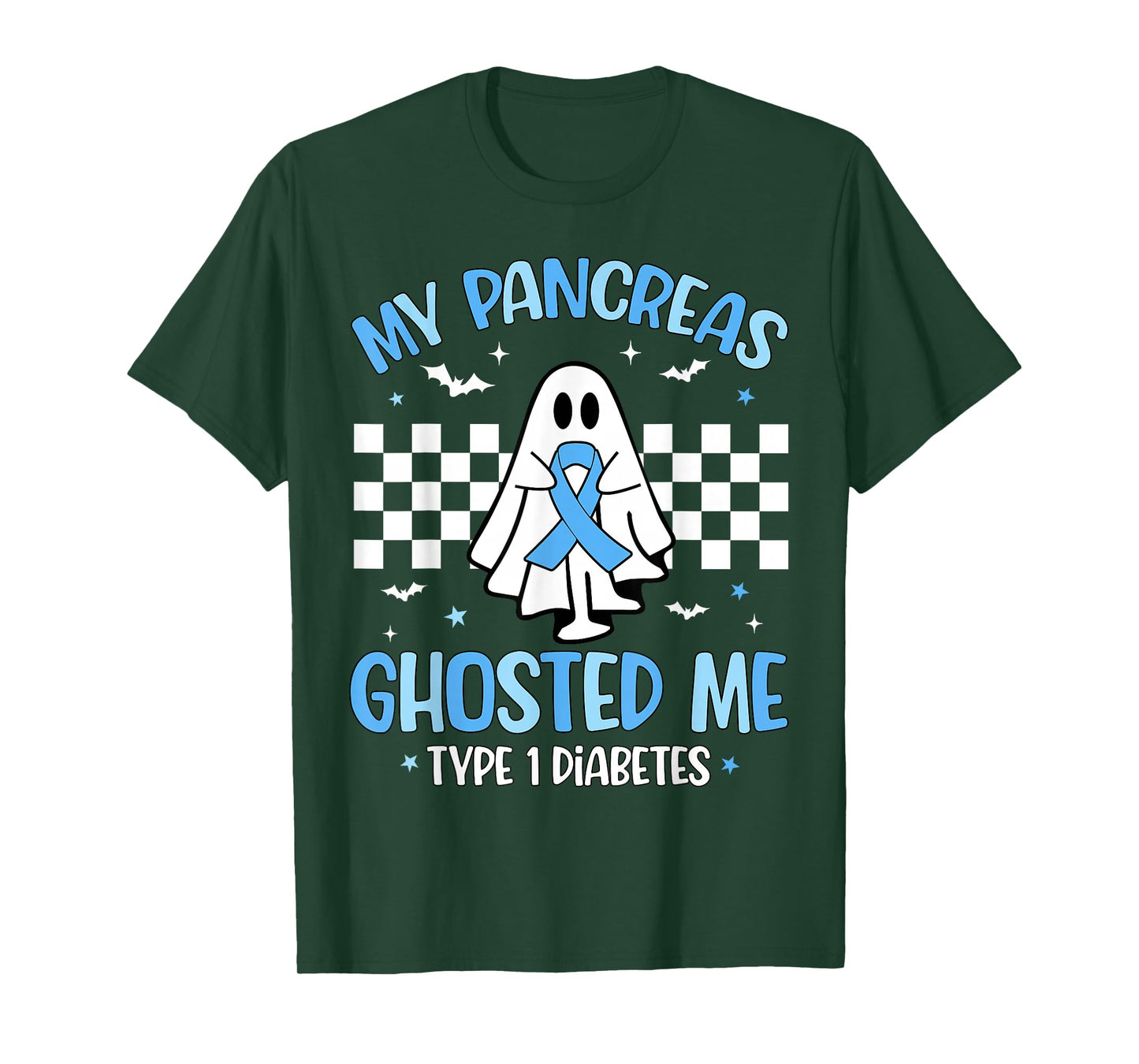 Halloween My Pancreas Ghosted Me Funny Type 1 Diabetes T1D T-Shirt