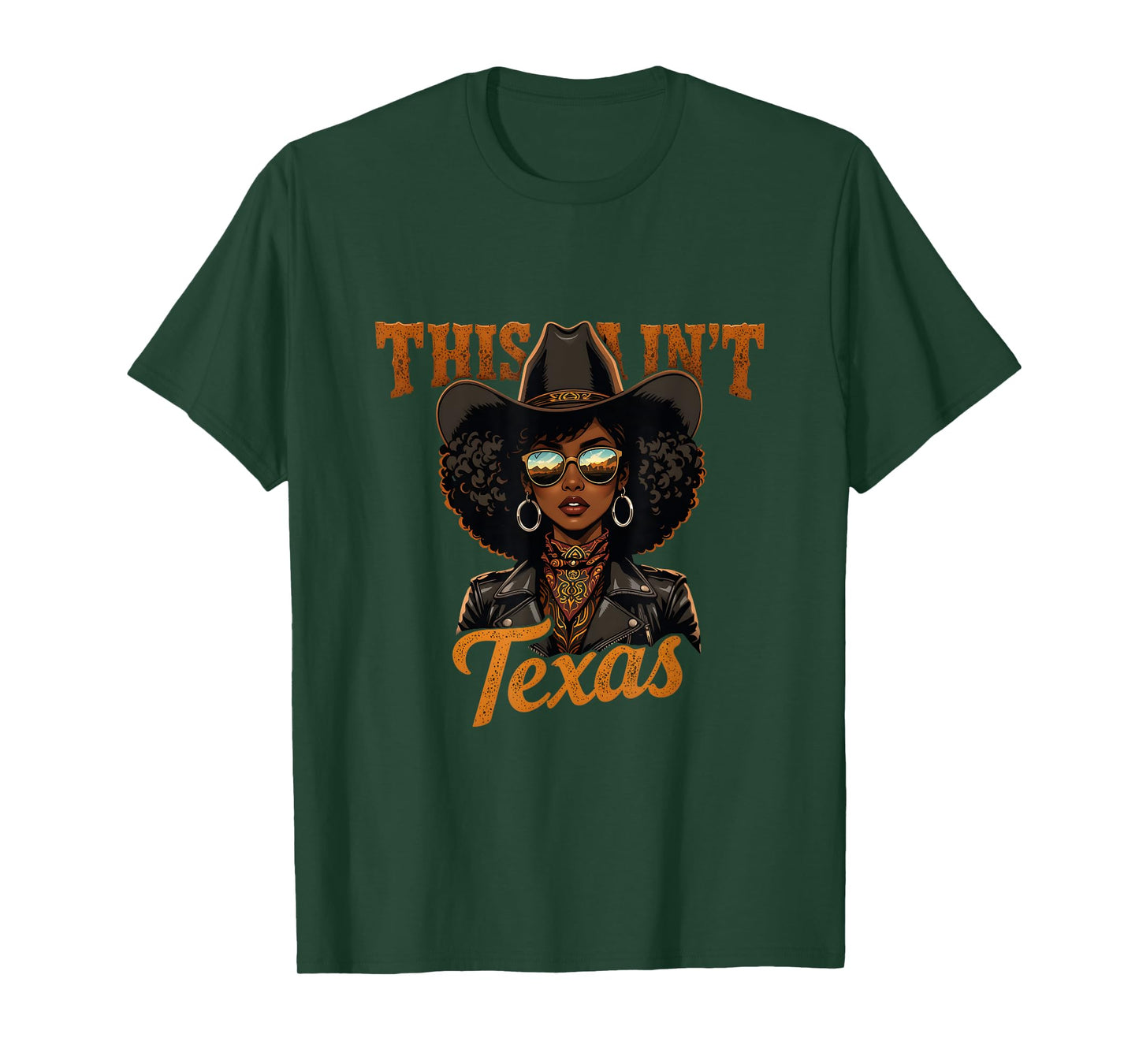 Texas African American Melanin This Ain’t Cowgirl Woman T-Shirt