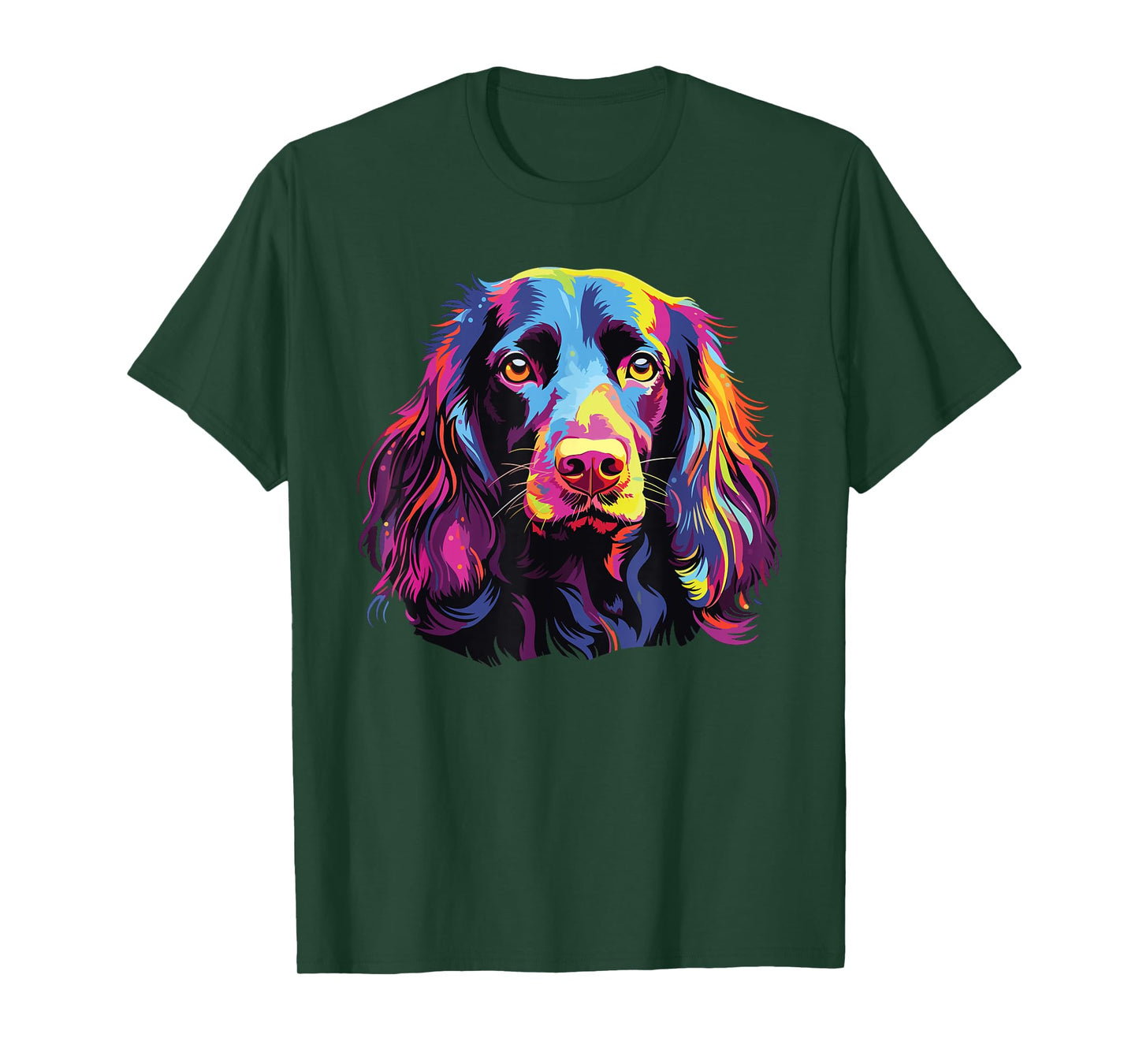 Watercolor Colorful Boykin Spaniel Dogs T-Shirt