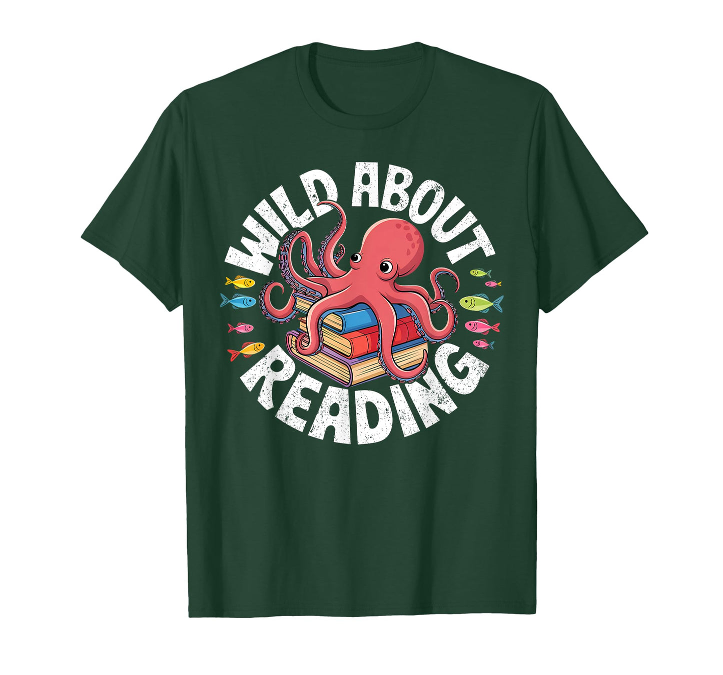 Wild About Reading Octopus Back to School Teacher Grade T-Shirt
