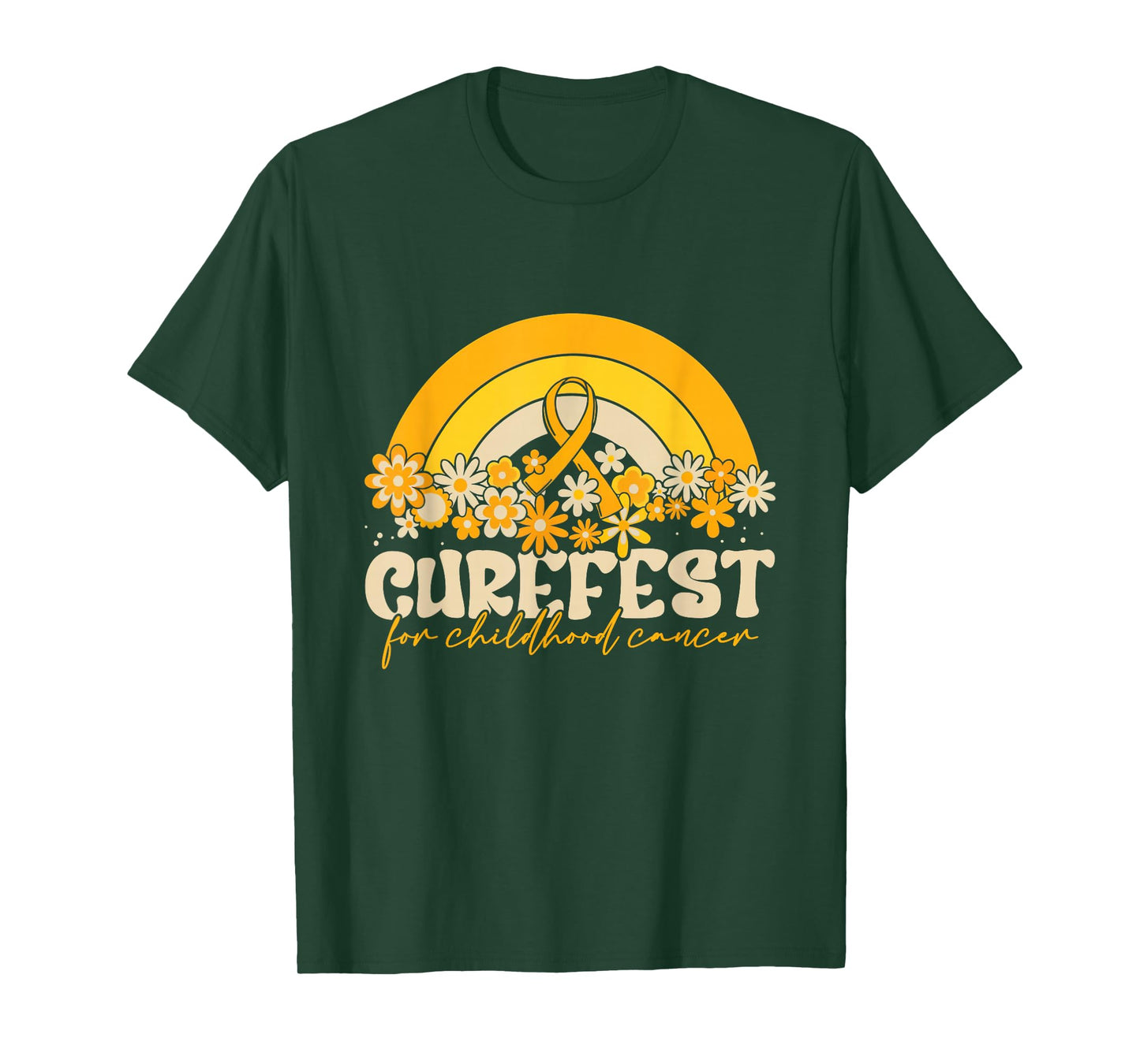CureFest 2025 CureFest for Childhood Cancer Wear Gold T-Shirt