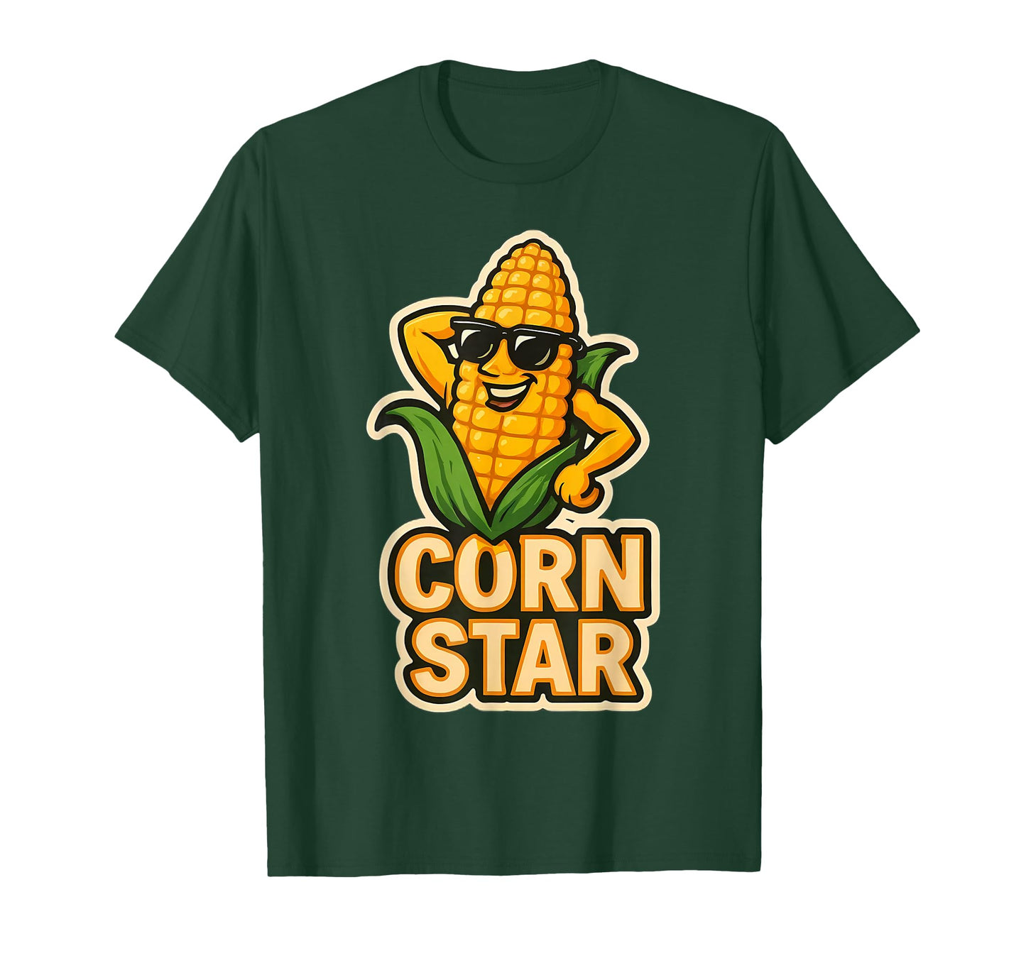 CornStar with Sunglasses Funny Farmer Corncob Cob Maize T-Shirt
