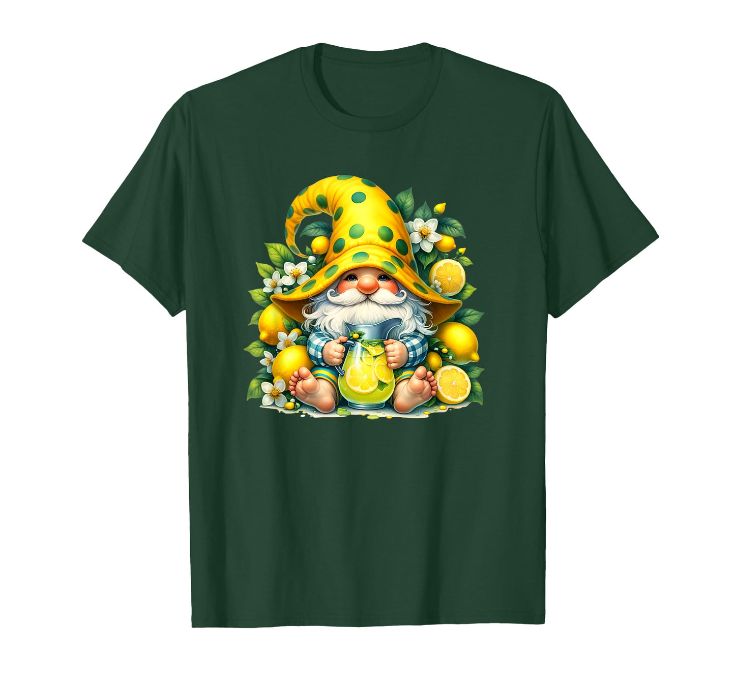 Lemonade Gnome For Women And Men Lemon Fruits For Summer T-Shirt