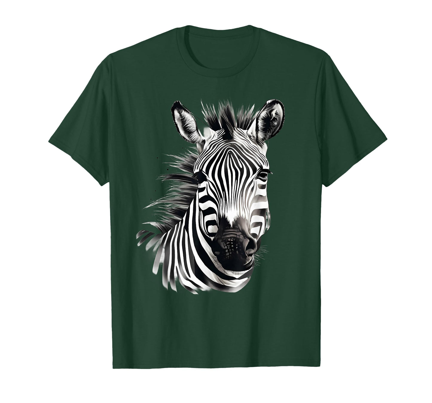 Zebra Animal Print Artwork Drawing Wildlife Nature Safari T-Shirt