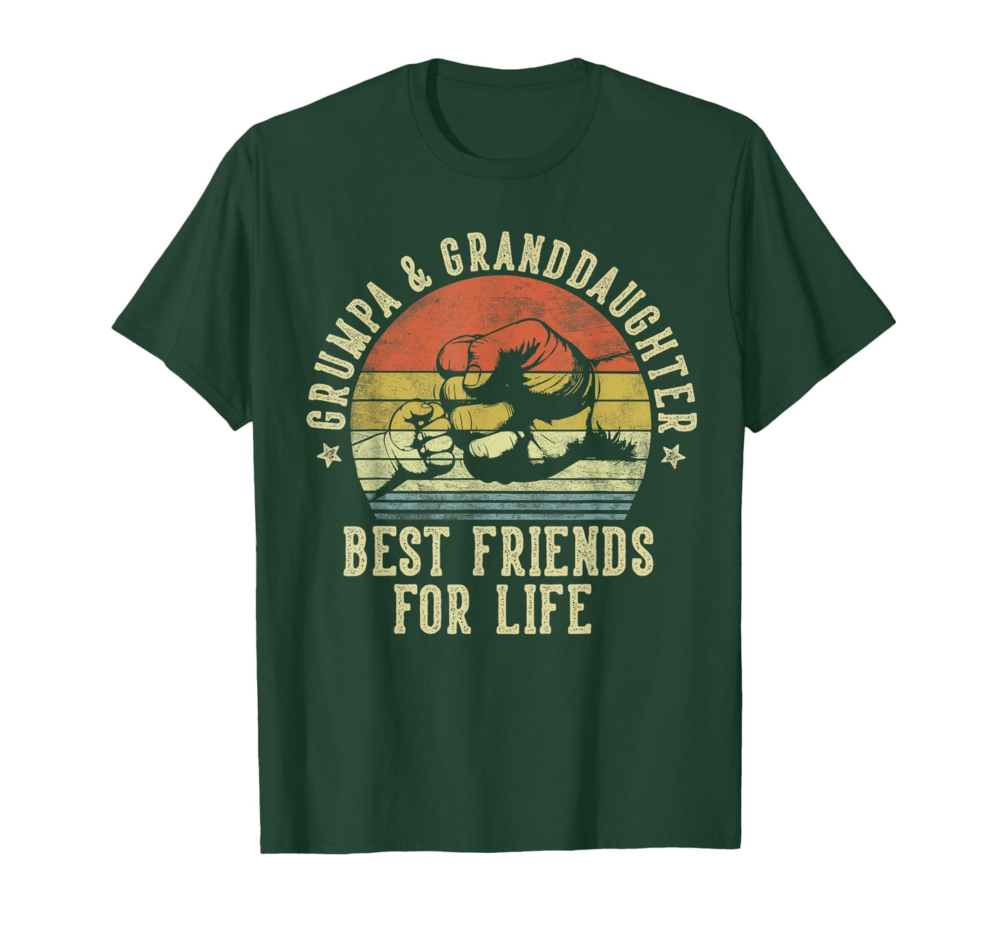 Grumpa and Granddaughter Best Friends for Life Funny Grumpa T-Shirt