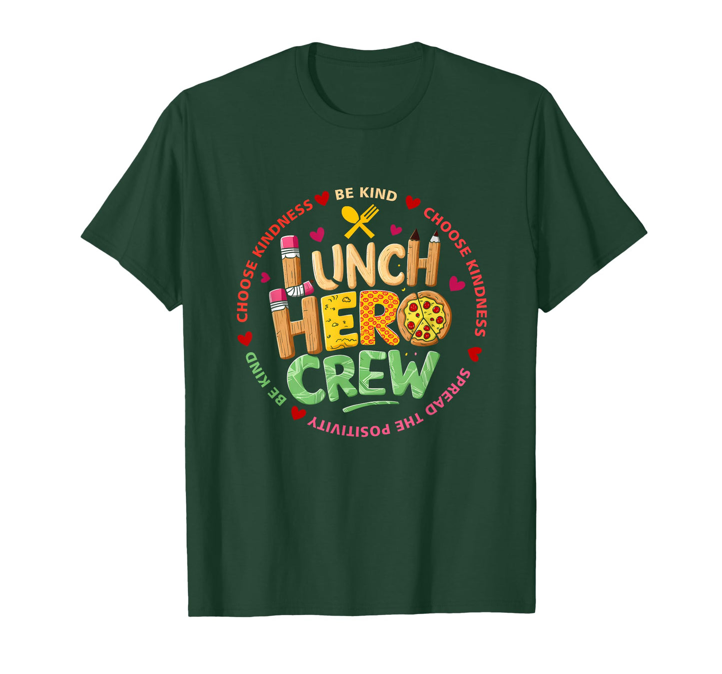 School Lunch Hero Squad Funny Cafeteria Workers Crew Lady T-Shirt