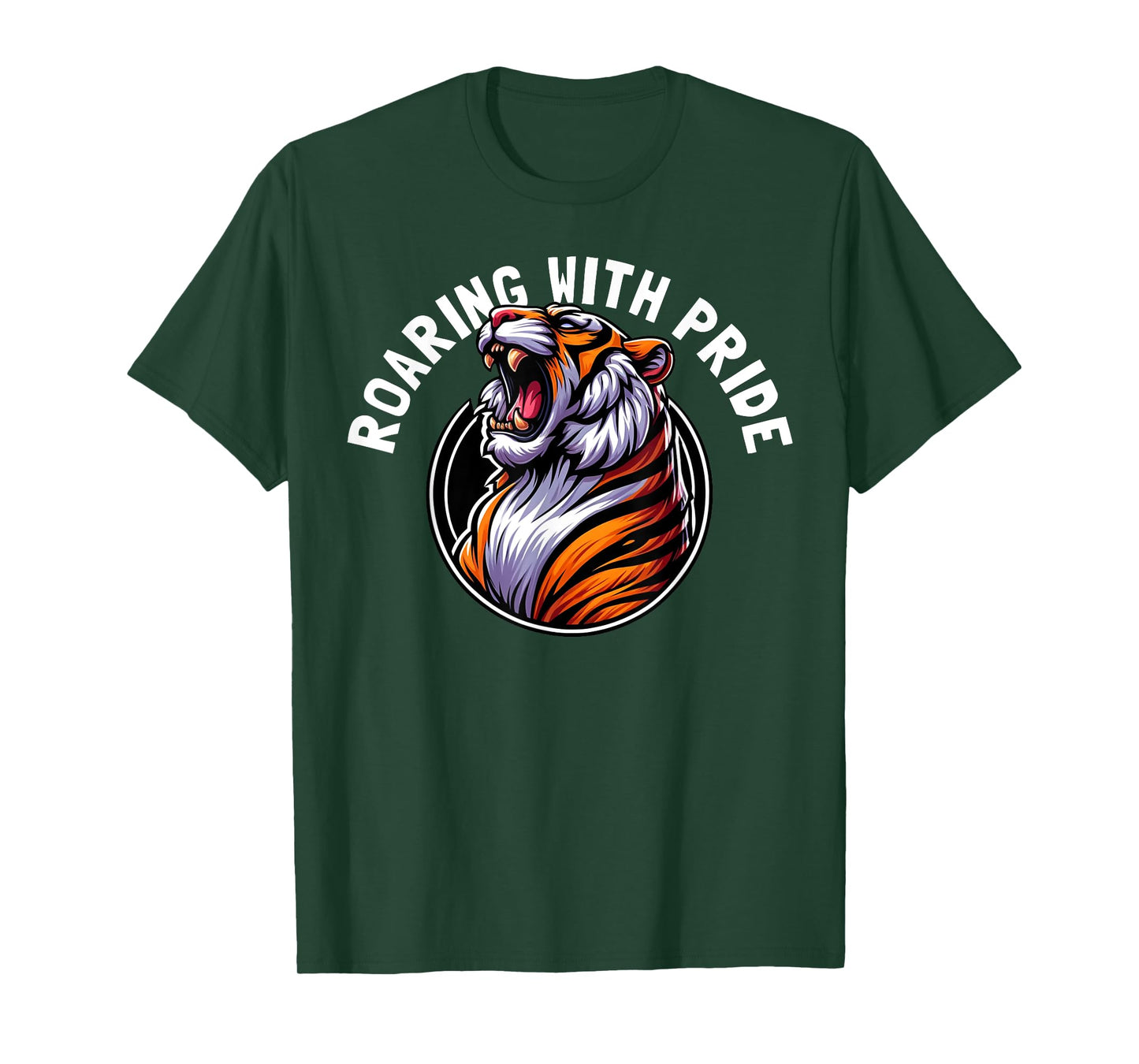 Roaring Tiger Animal Lover Wildlife Nature Graphic T-Shirt