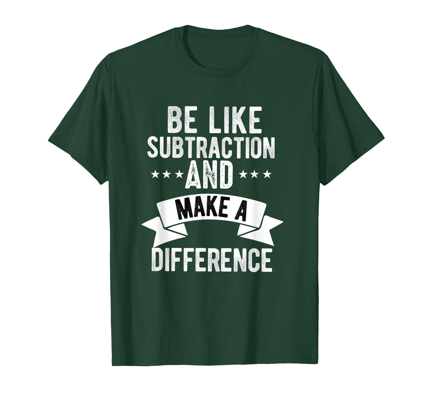 Funny math Teacher be like subtraction and make a difference T-Shirt
