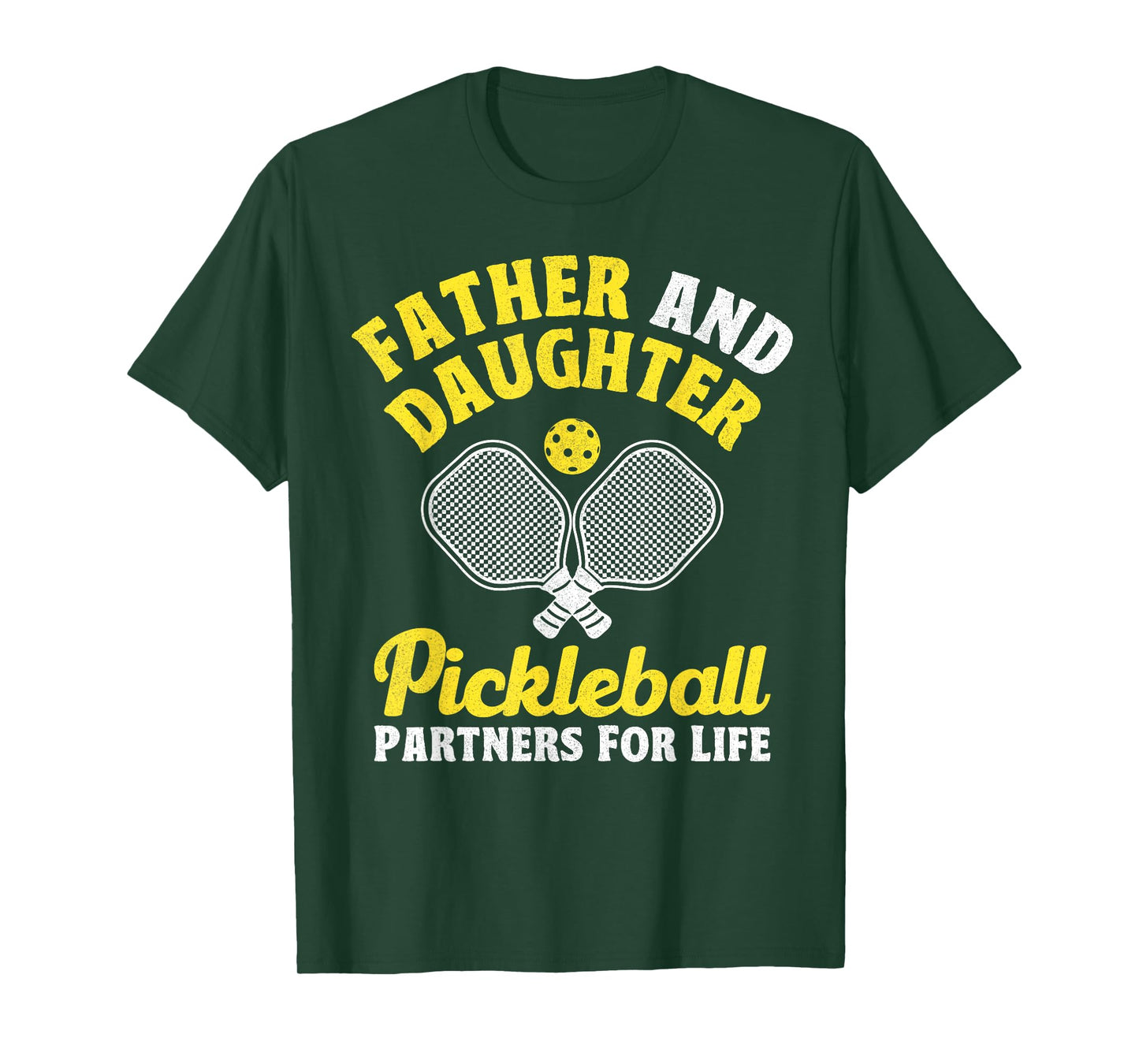 Father And Daughter Pickleball Partners For Life Funny T-Shirt