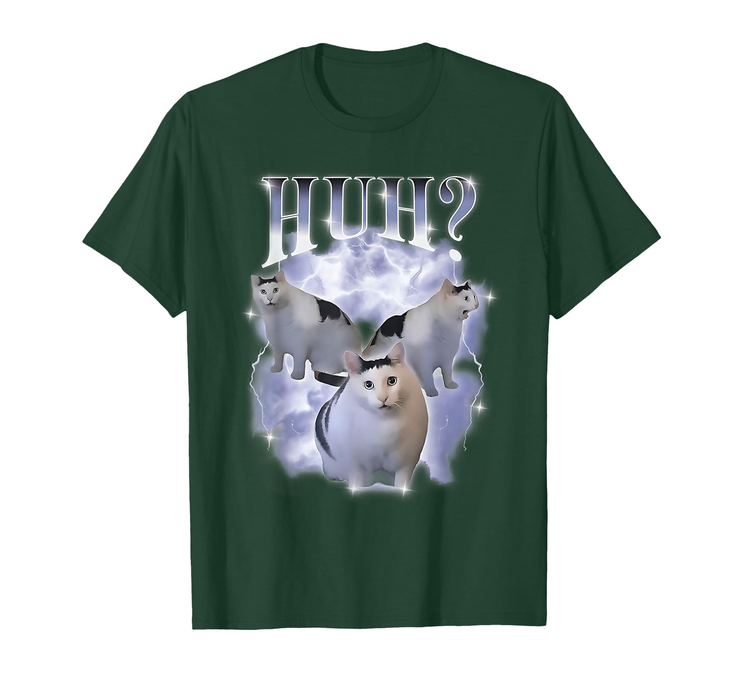 Huh Cat Chonky Ben Meme 90s Silly Cat Specific Dank Meme T-Shirt