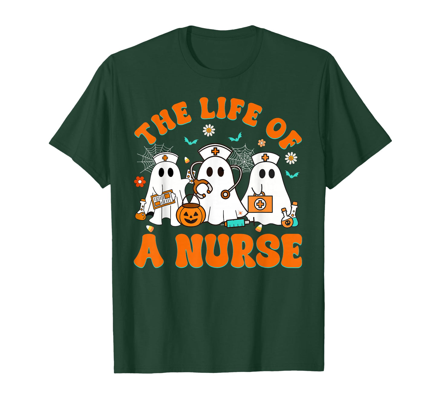 The Life of A Nurse Funny Boo Halloween T-Shirt