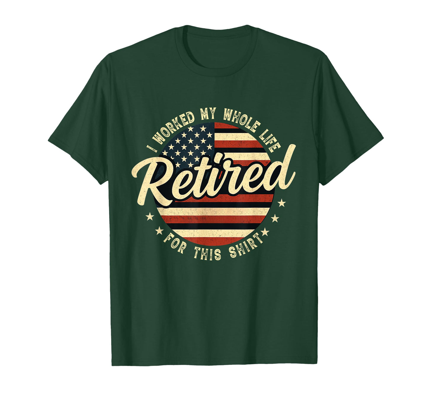 Retired Worked Whole Life For This Vintage Retirement Men T-Shirt