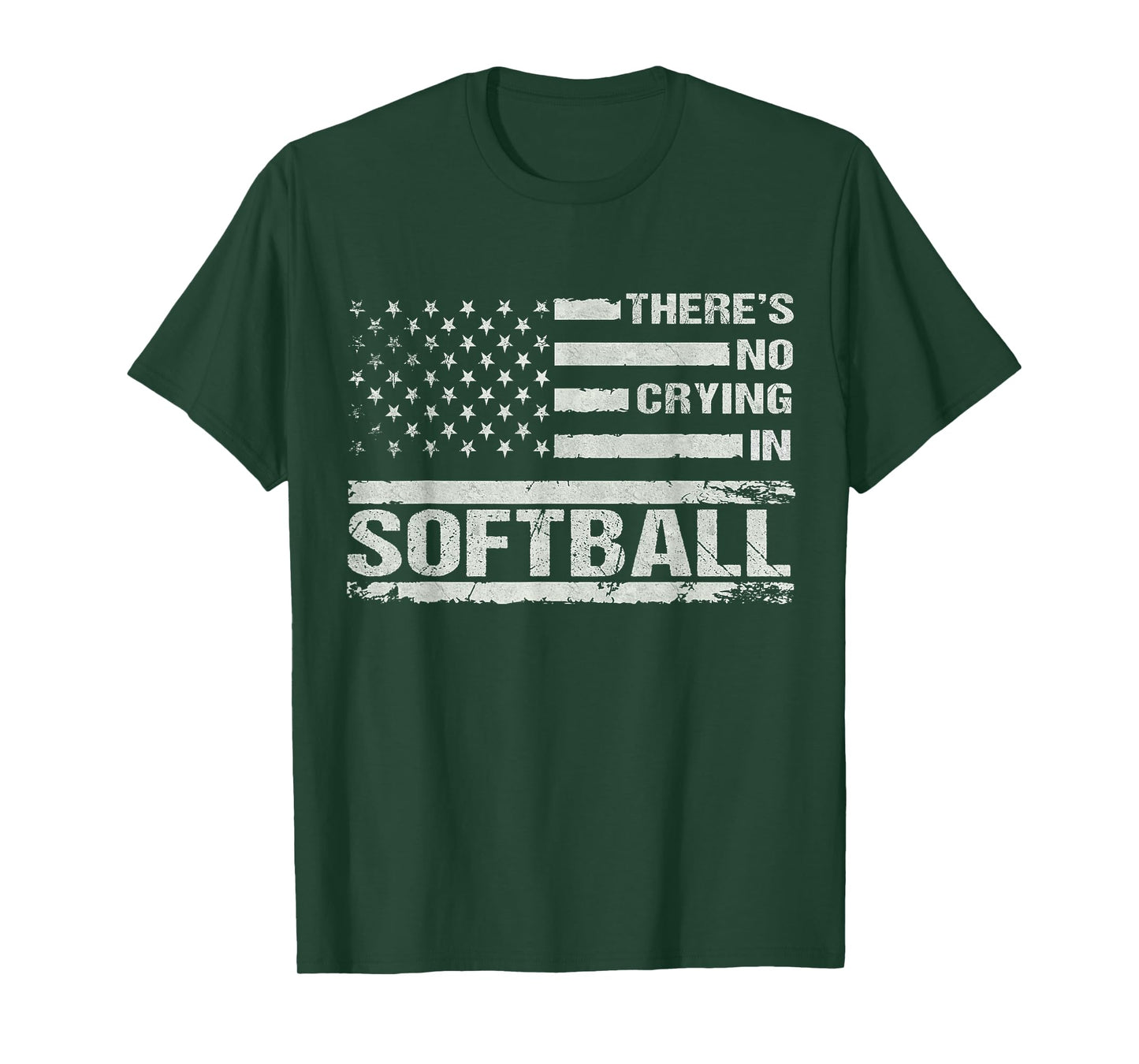 There Is No Crying In Softball Funny Game Day Softball Mom T-Shirt