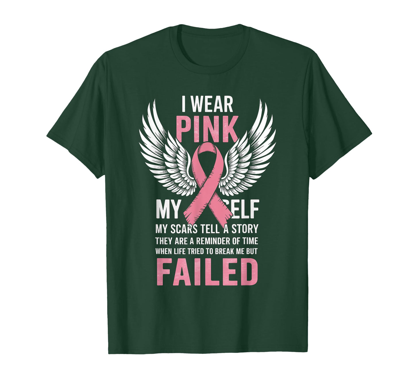 I Wear Pink For Myself T shirt My Scars Tell A Story T-Shirt
