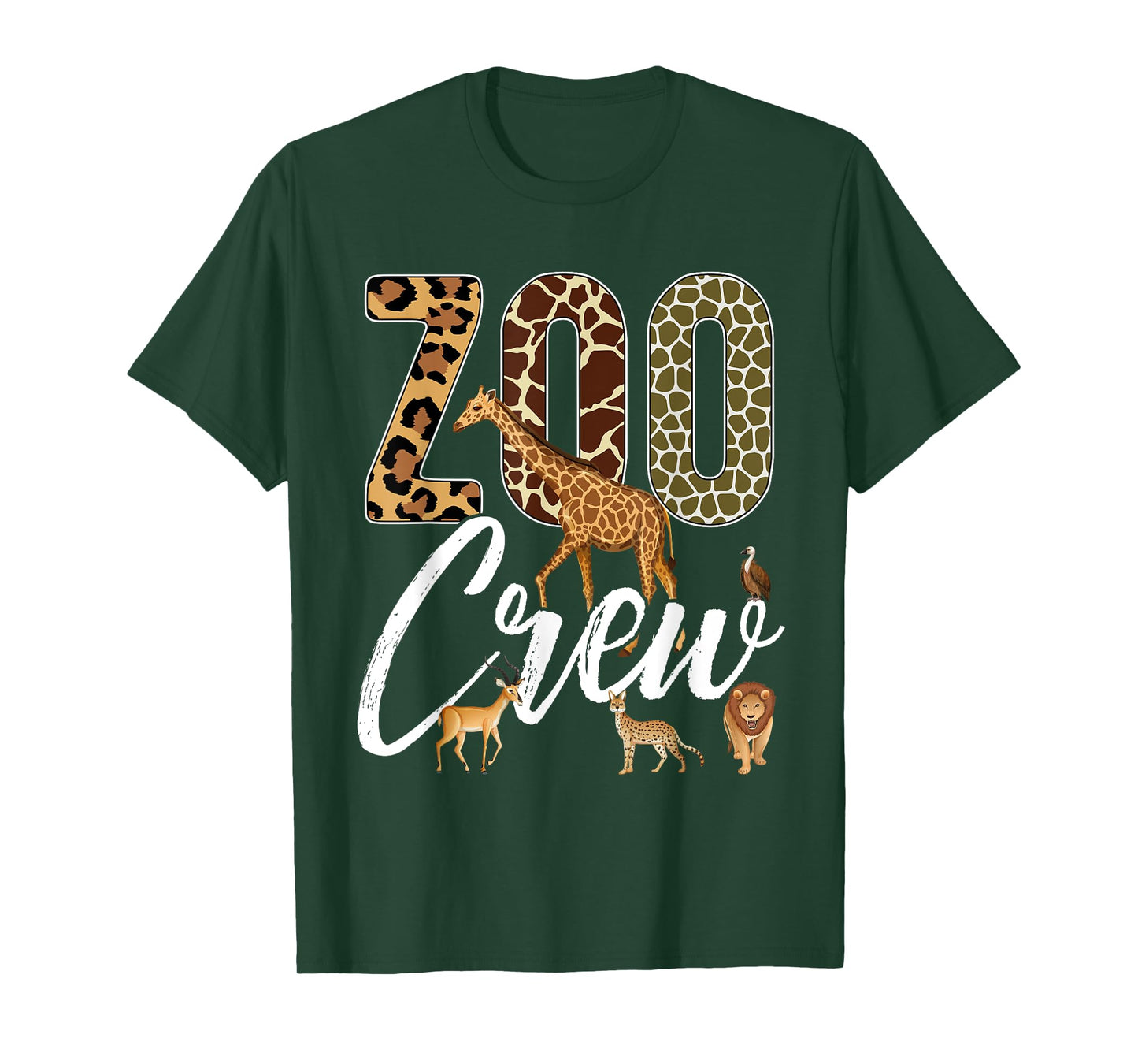 Zoo Crew Animals Safari Guide Vacation Wildlife Jungle Fan T-Shirt