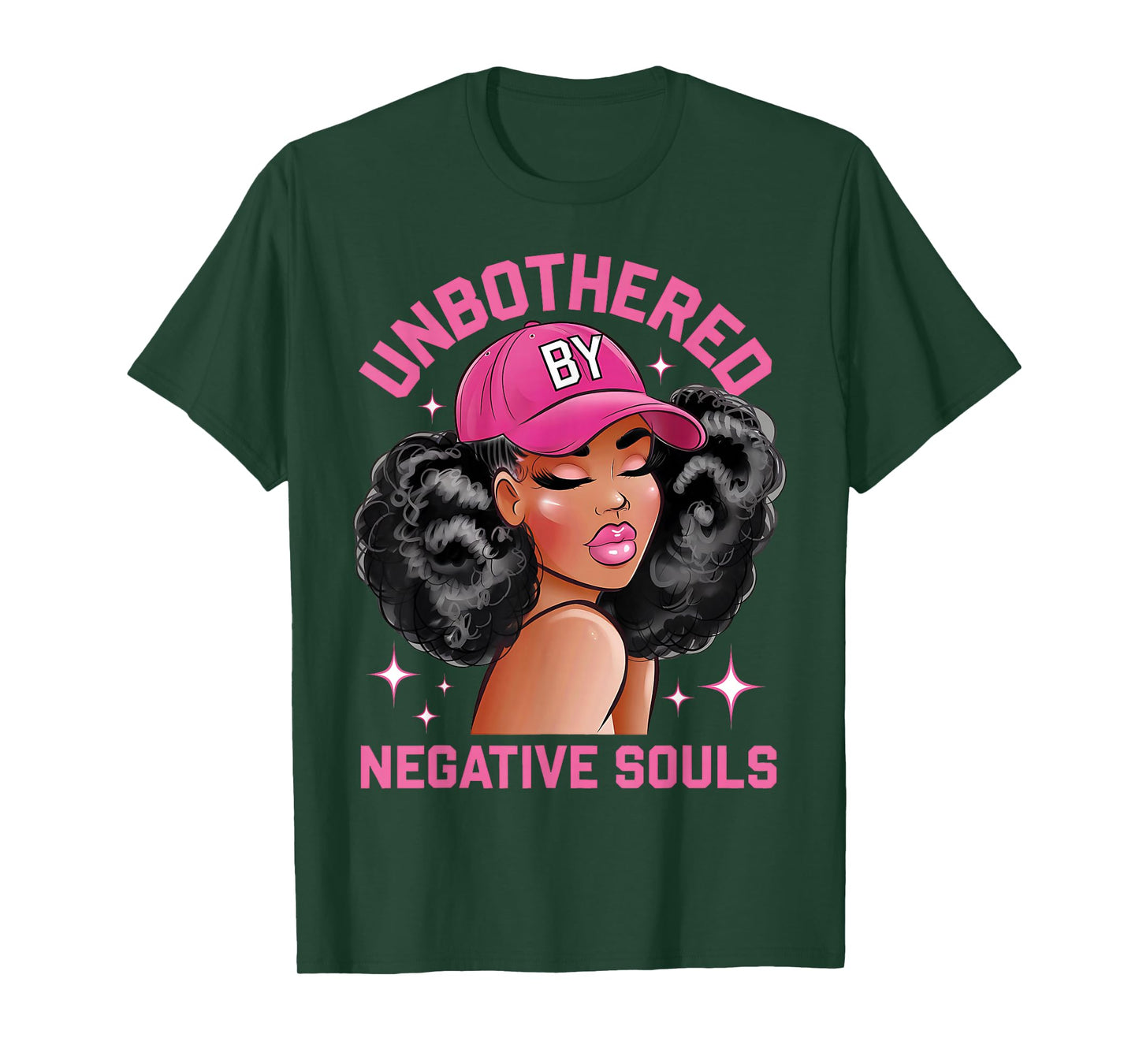 Unbothered By Negative Souls Juneteenth Black Women Freedom T-Shirt