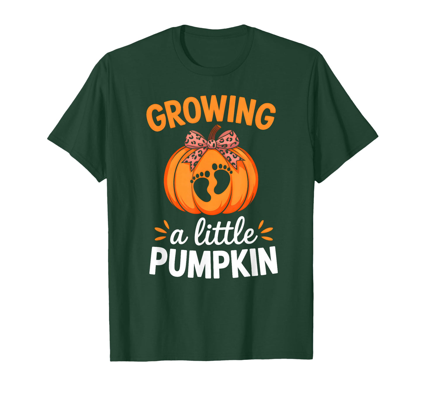 Growing A Little Pumpkin Maternity Thanksgiving Mom Mother T-Shirt