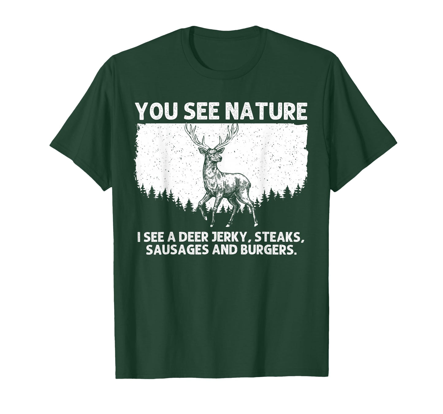 Deer Hunting Art for Men Women Wildlife Hunter Deer Hunting T-Shirt
