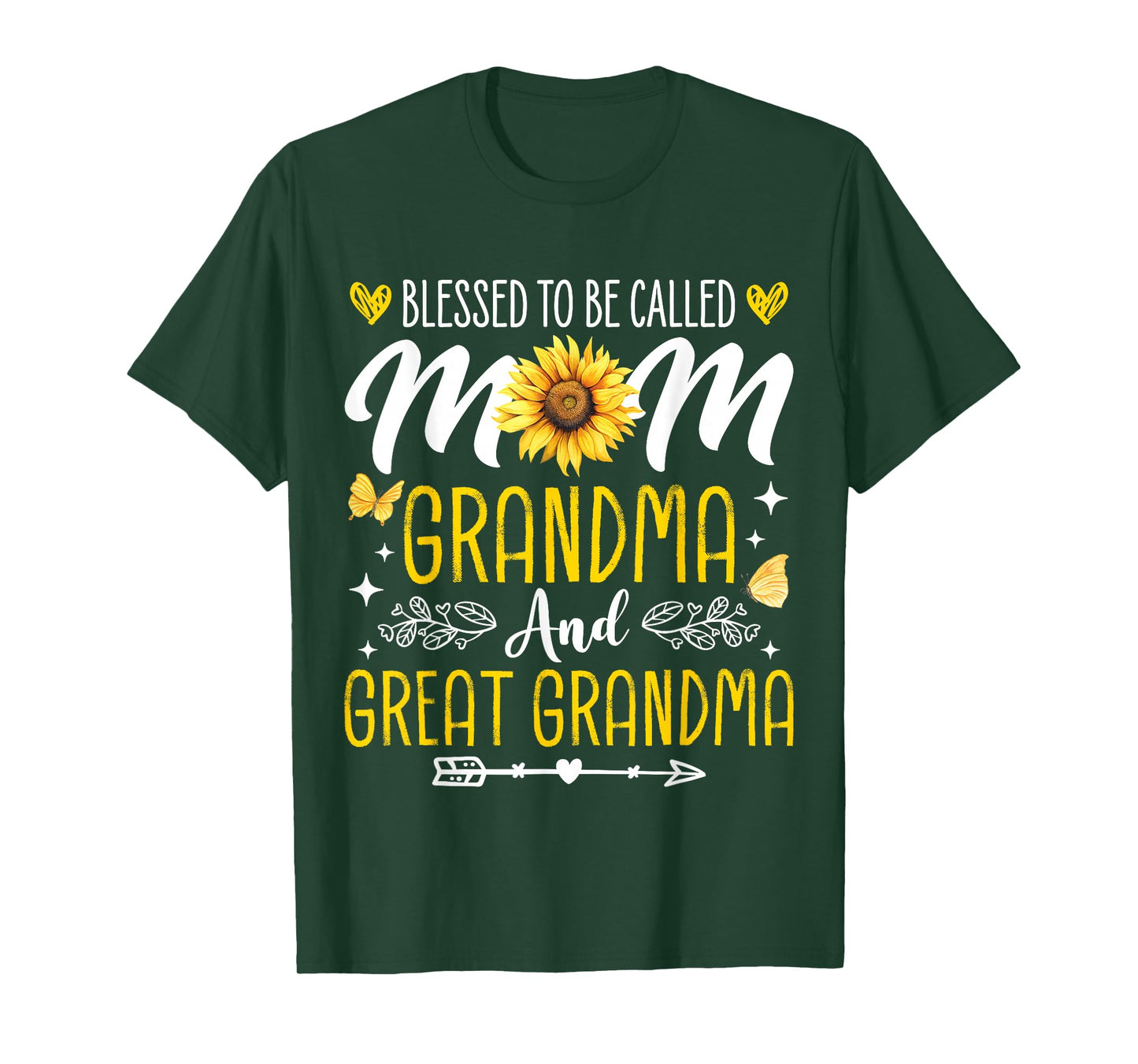 Mother's Day Blessed To Be Called Mom Grandma Great Grandma T-Shirt