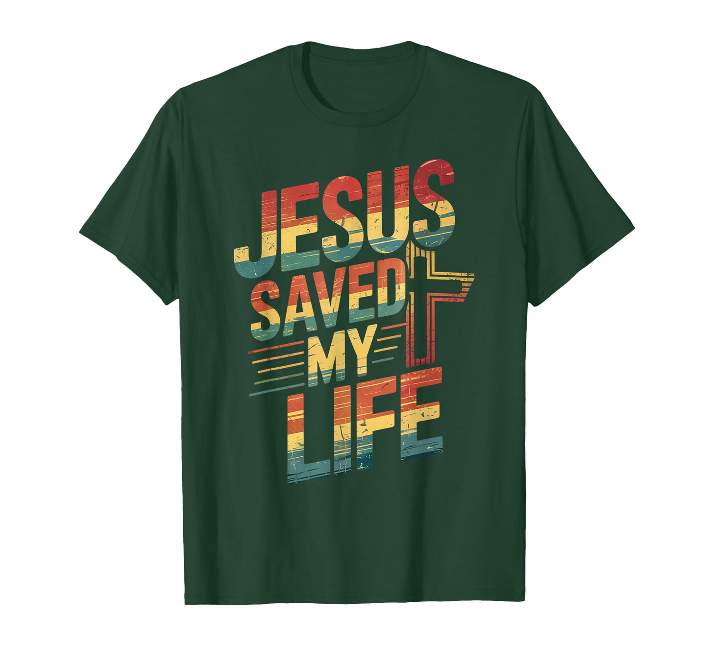 Jesus Saved My Life Retro T-Shirt
