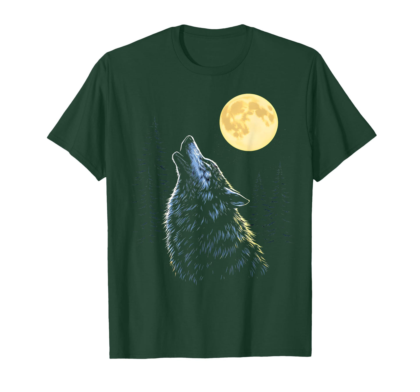 Wolf howling at moon howling wolf wildlife lovers T-Shirt