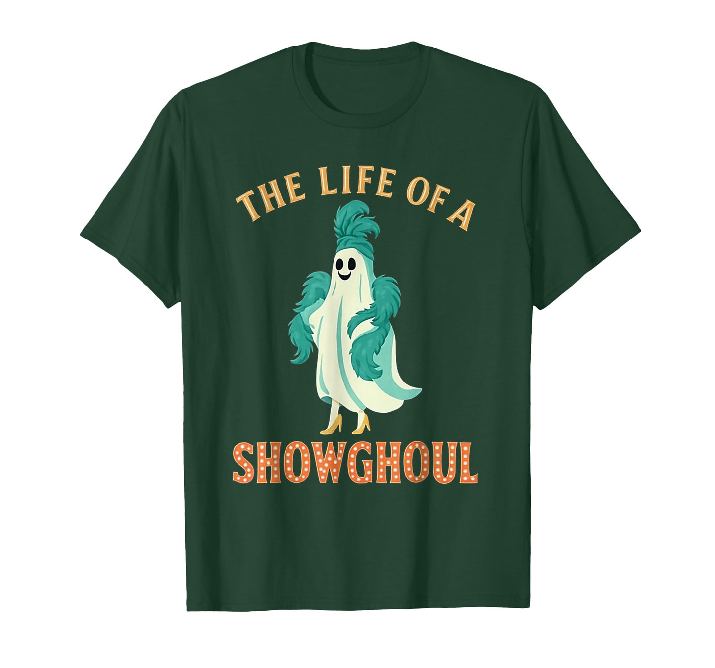 The Life of A Showghoul Halloween Costume Show Ghost Girl T-Shirt
