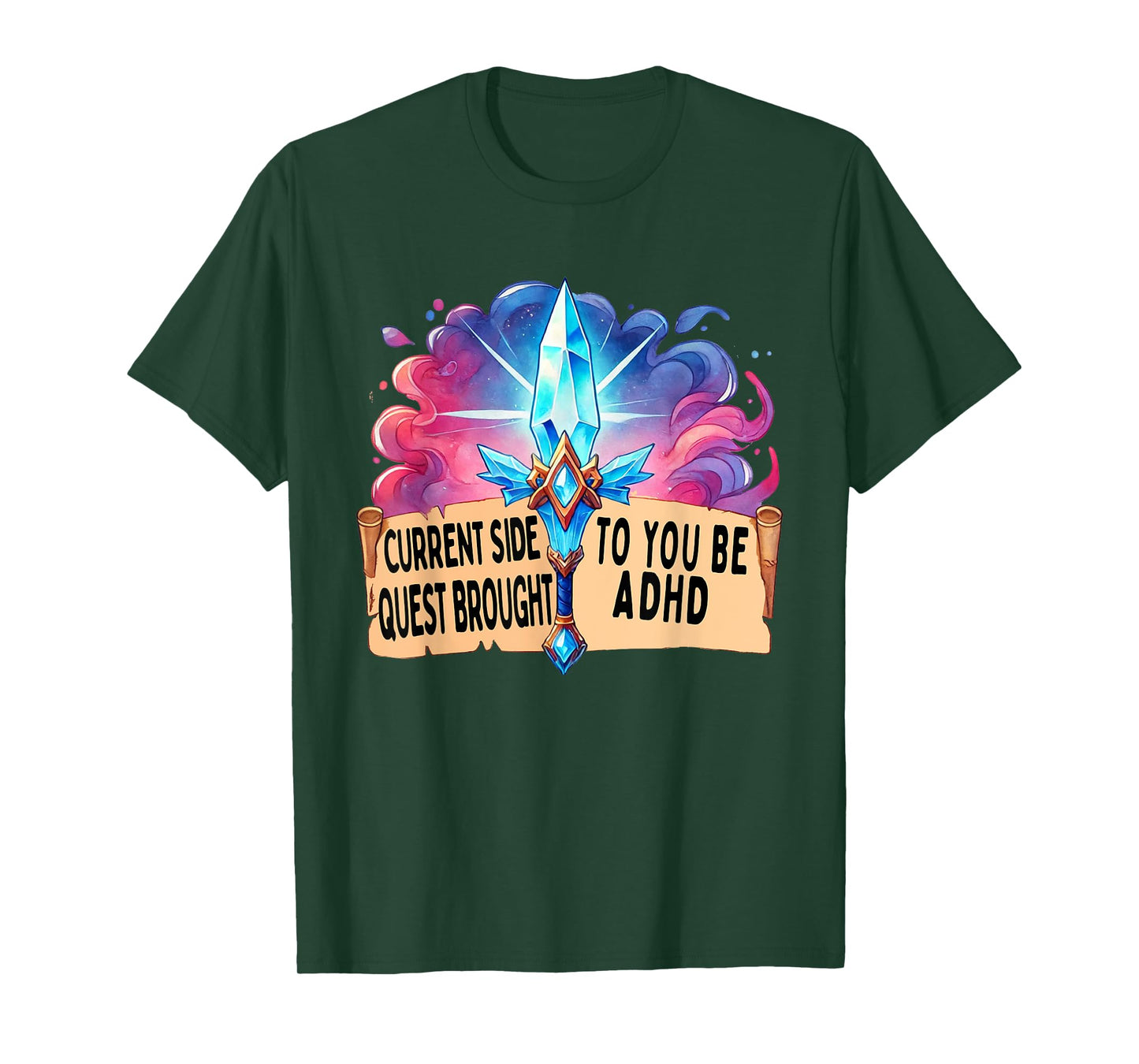 Current Side Quest Brought to You by ADHD | Funny ADHD meme T-Shirt