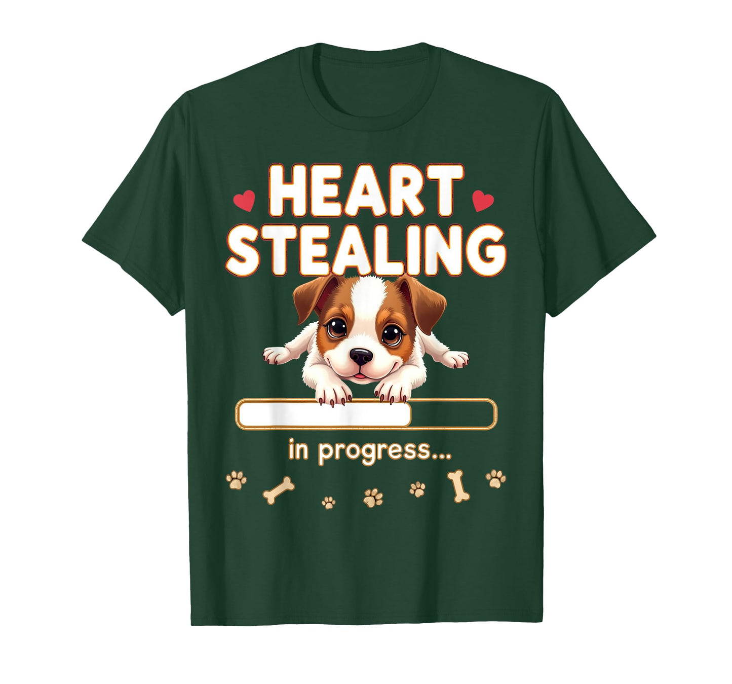 Heart Jack Russell Terrier Dog Funny Gift Jack Russell Puppy T-Shirt