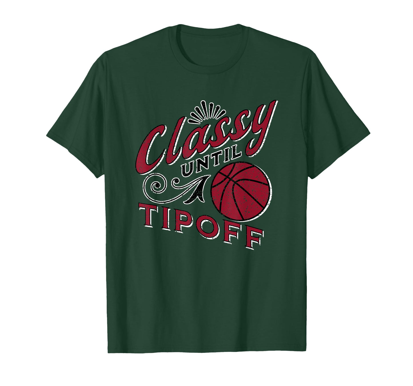 Classy Women Basketball Maroon Gift For Basketball Mom Text T-Shirt