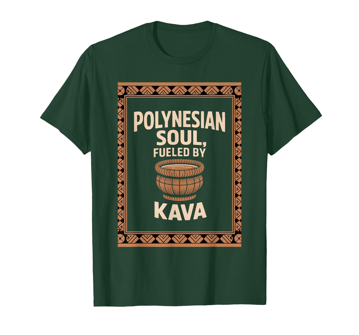 Pacific Island Kava Culture Artwork Design T-Shirt