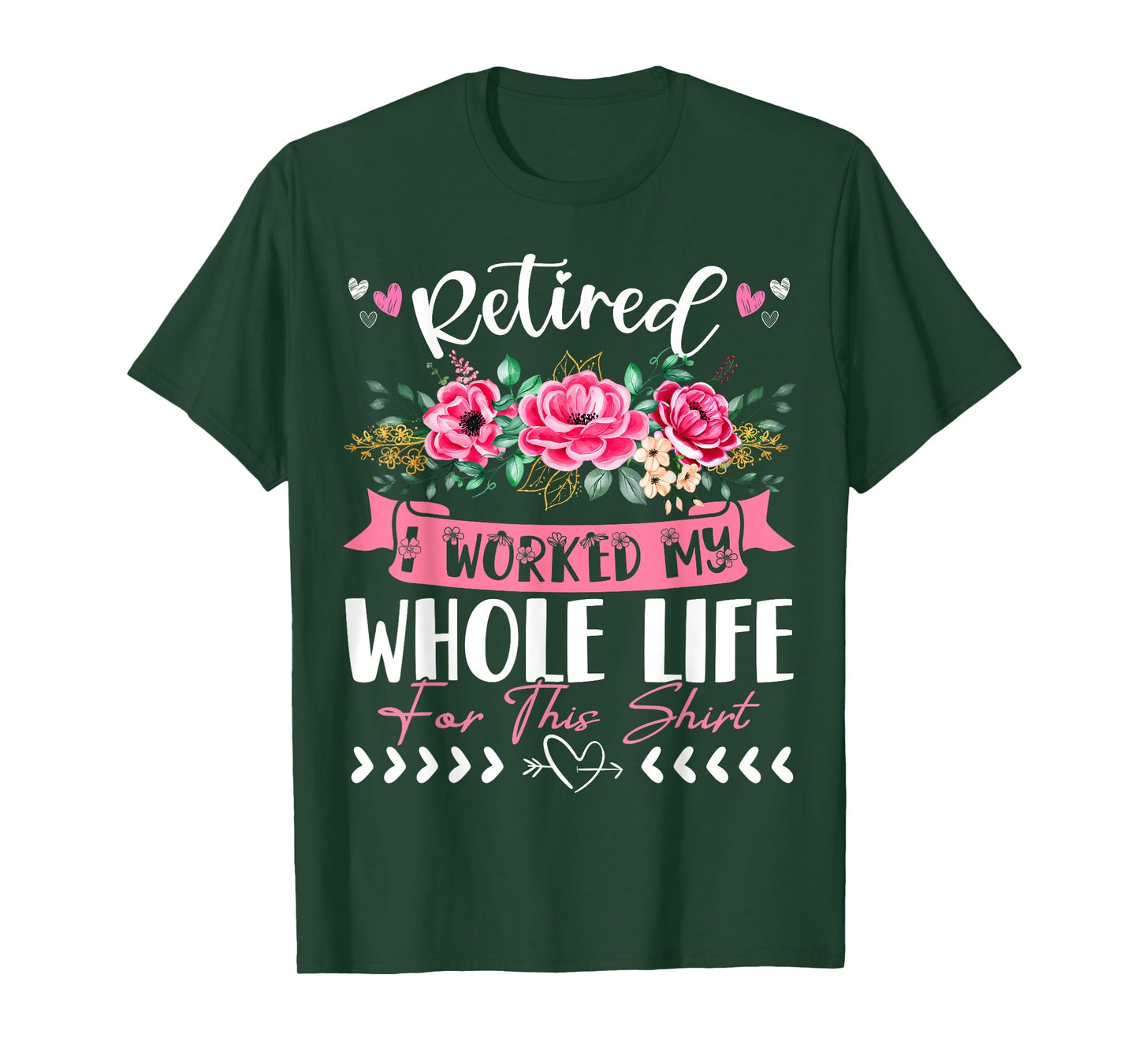 Funny Vintage Retirement Clothes Women Retired I Worked My Whole Life For This T-Shirt