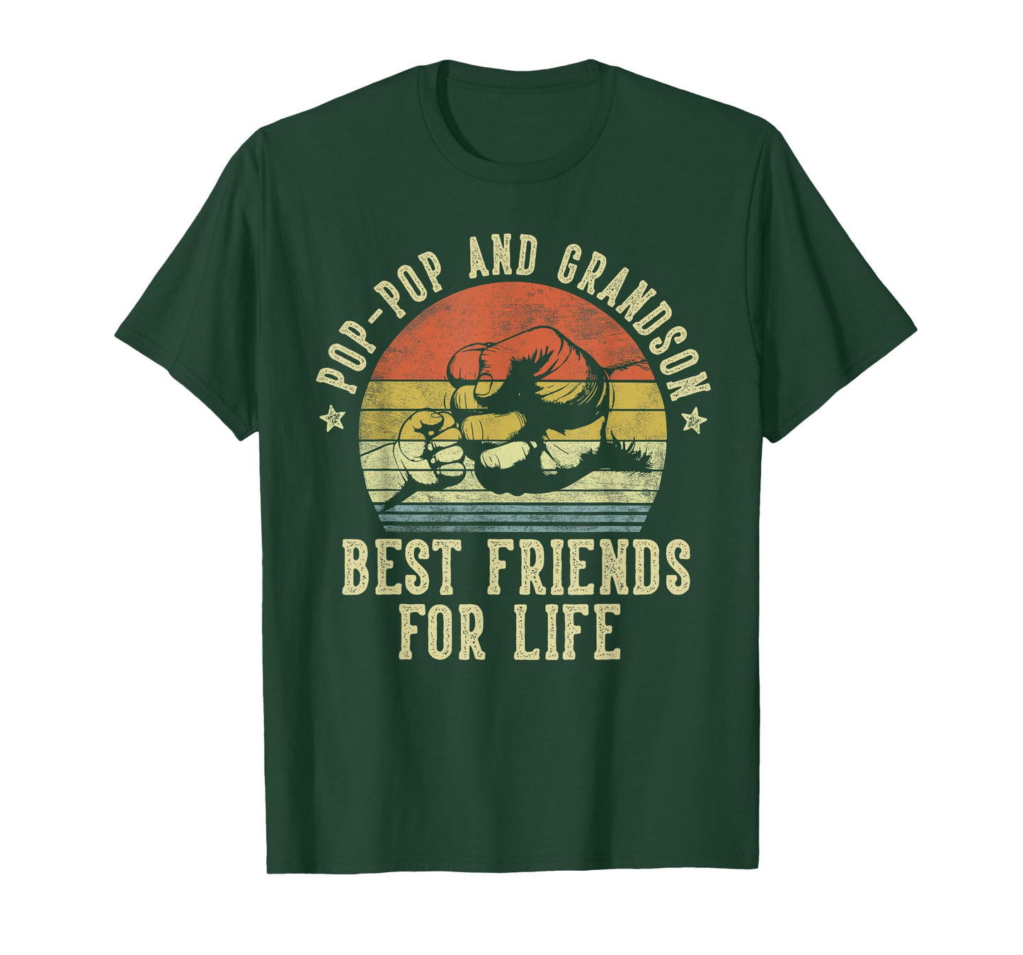 Pop-Pop and Grandson Best Friends for Life Funny Pop-Pop T-Shirt