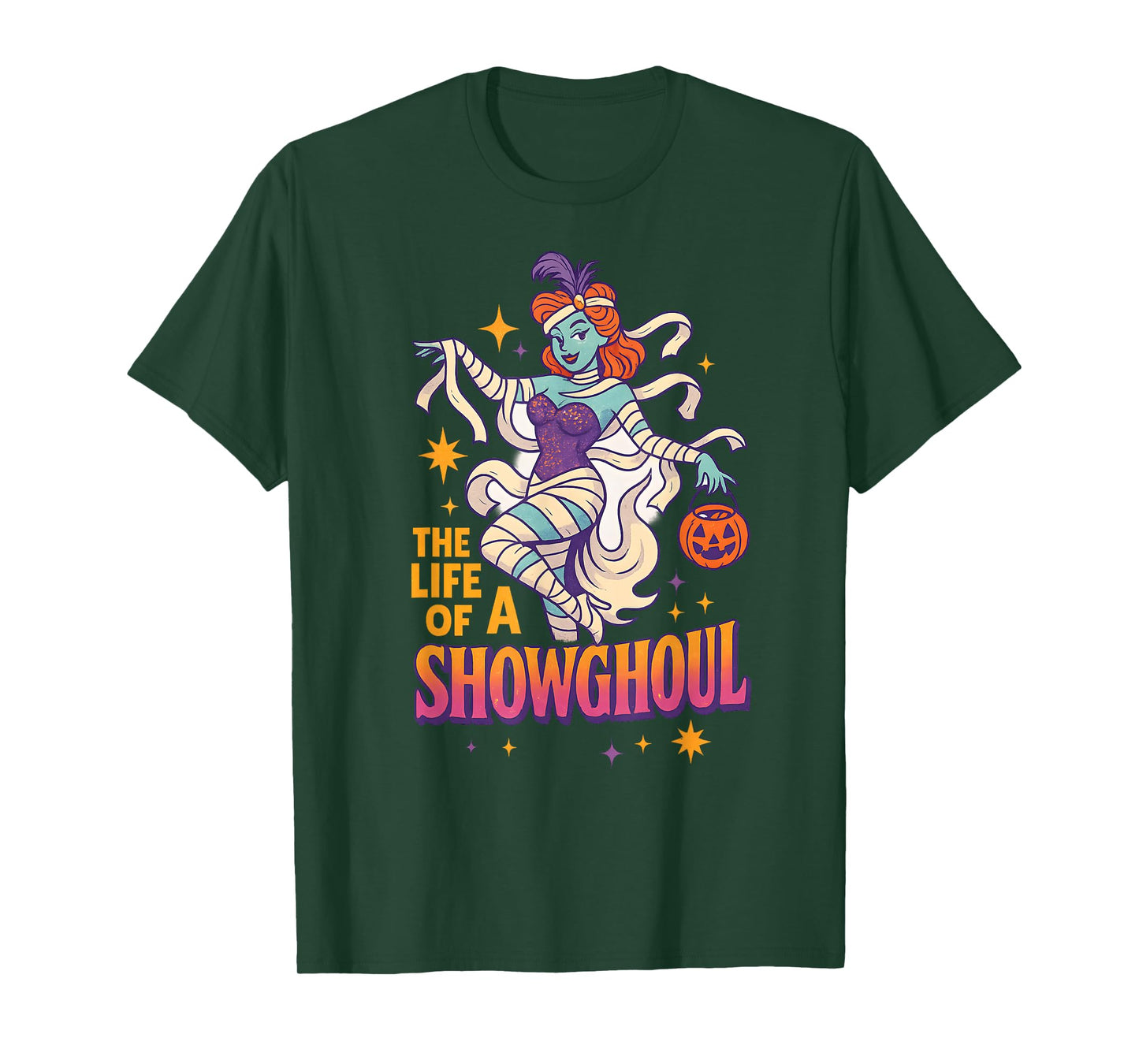 The Life of a Showghoul Funny Halloween Broadway Ghost T-Shirt