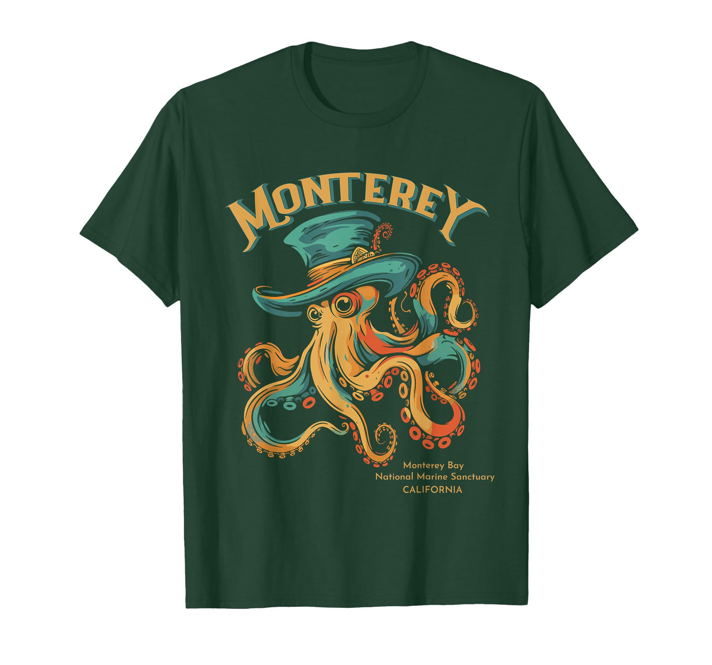 Retro Monterey-Bay National Marine-Sanctuary Souvenir T-Shirt