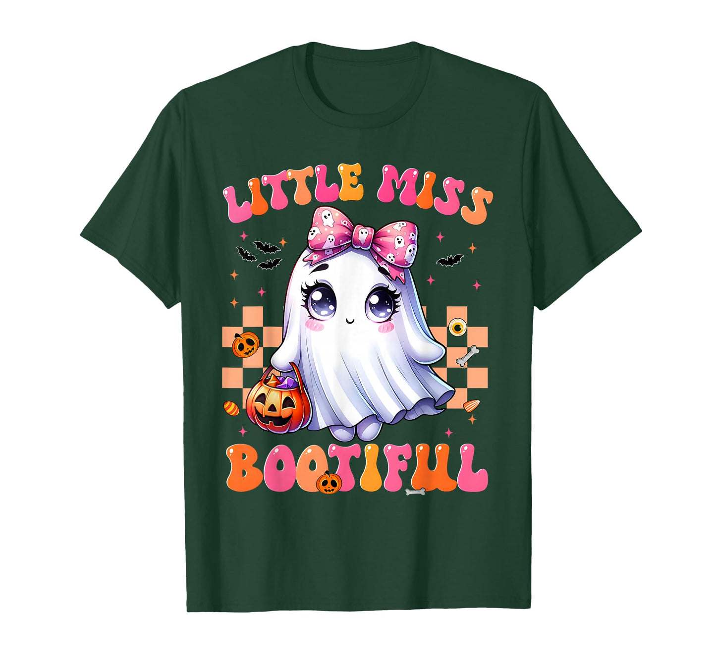 Coquette Boo Little Miss Bootiful Halloween Custumes Girls T-Shirt