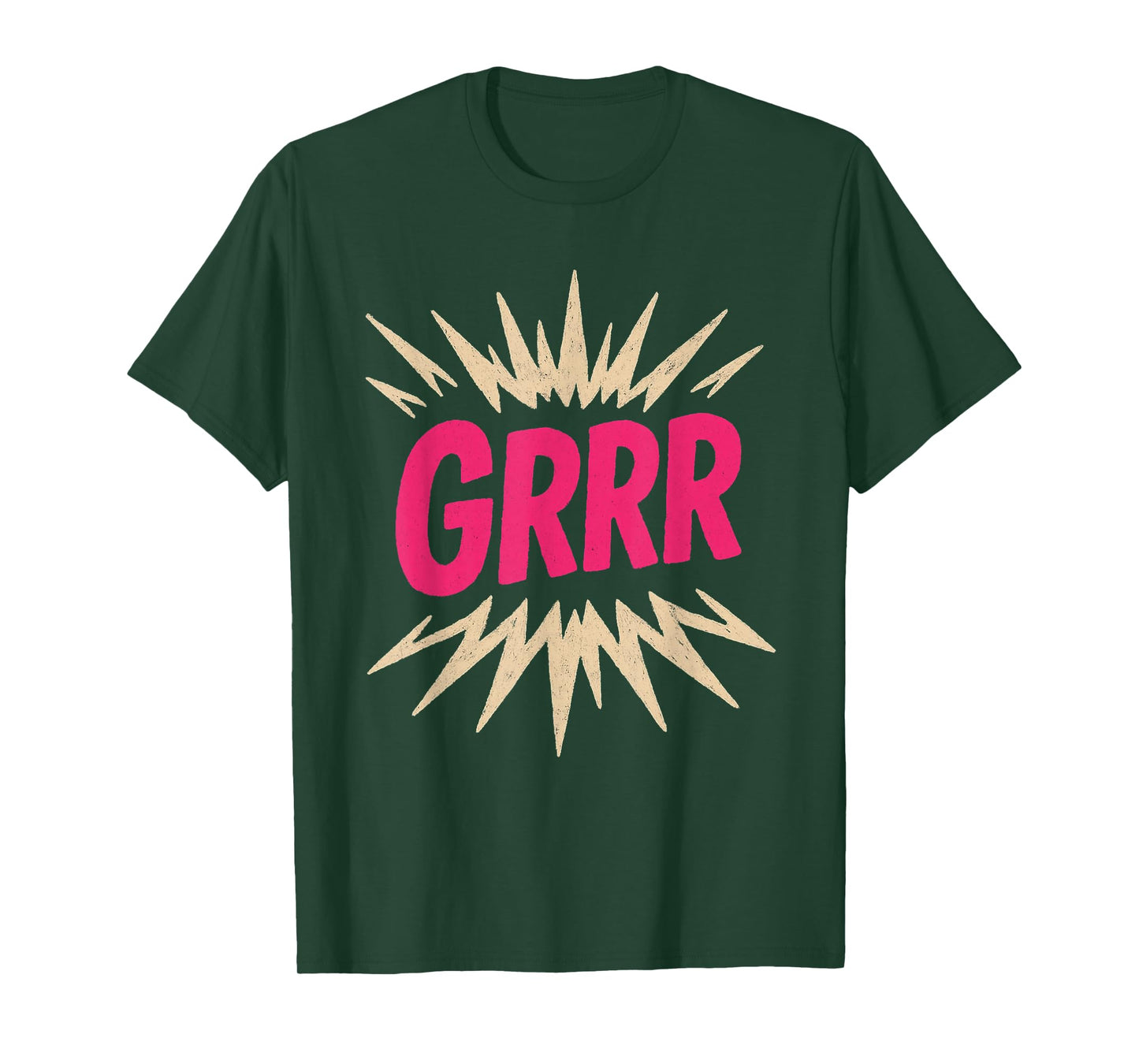 Grrr Aesthetic Funny Trendy Viral Mood Grrr Expression T-Shirt