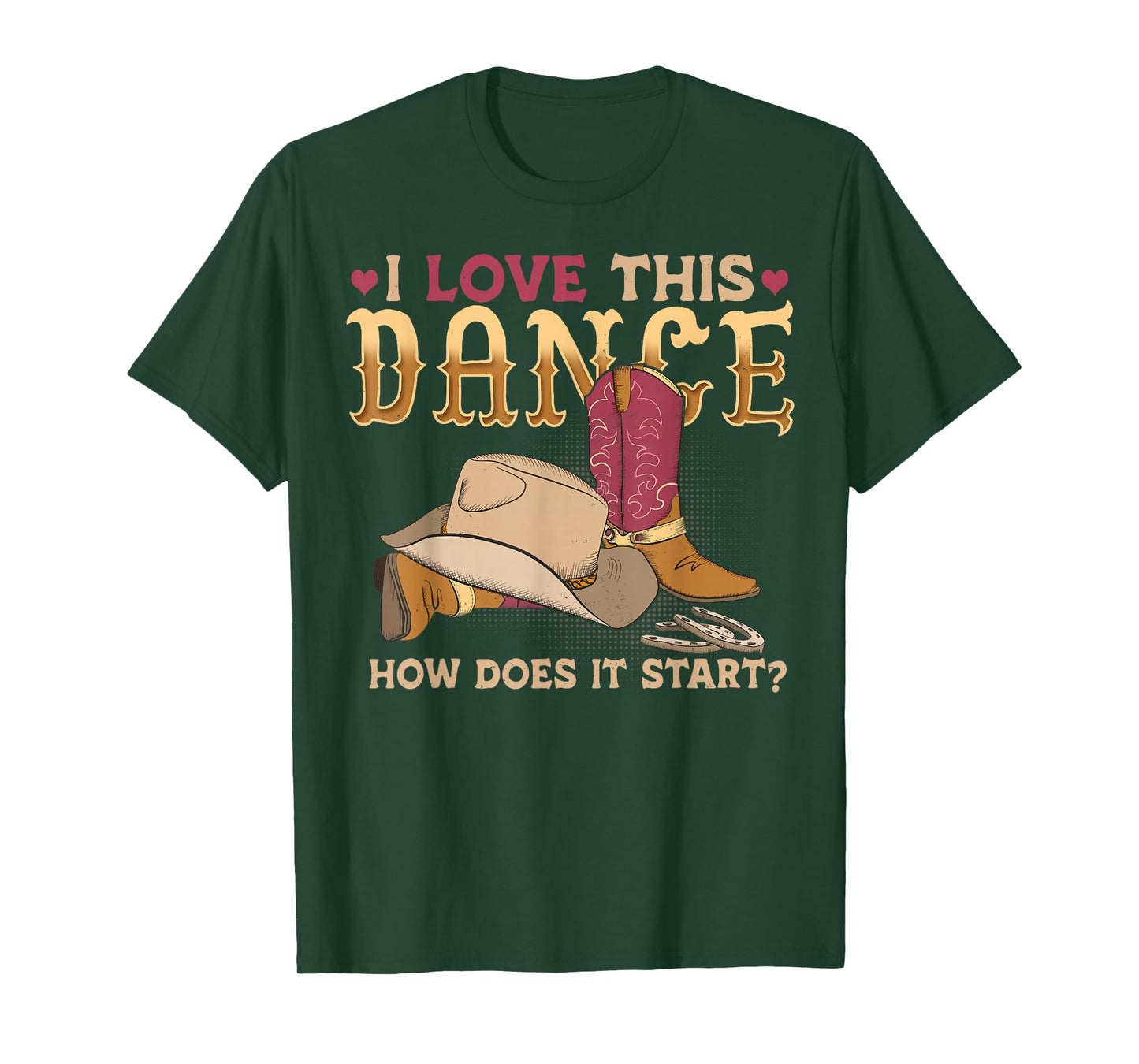 How Does This Dance Start Line Dancer Country T-Shirt