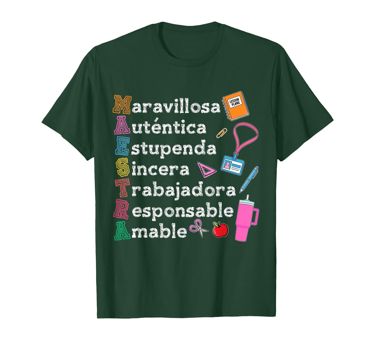 Spanish Teacher Appreciation Maestra Bilingual Teaching Life T-Shirt