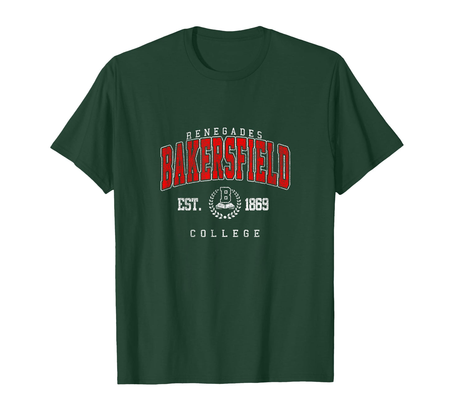 Bakersfield Retro Arch Athletic Vintage Sports Tee Men Women T-Shirt