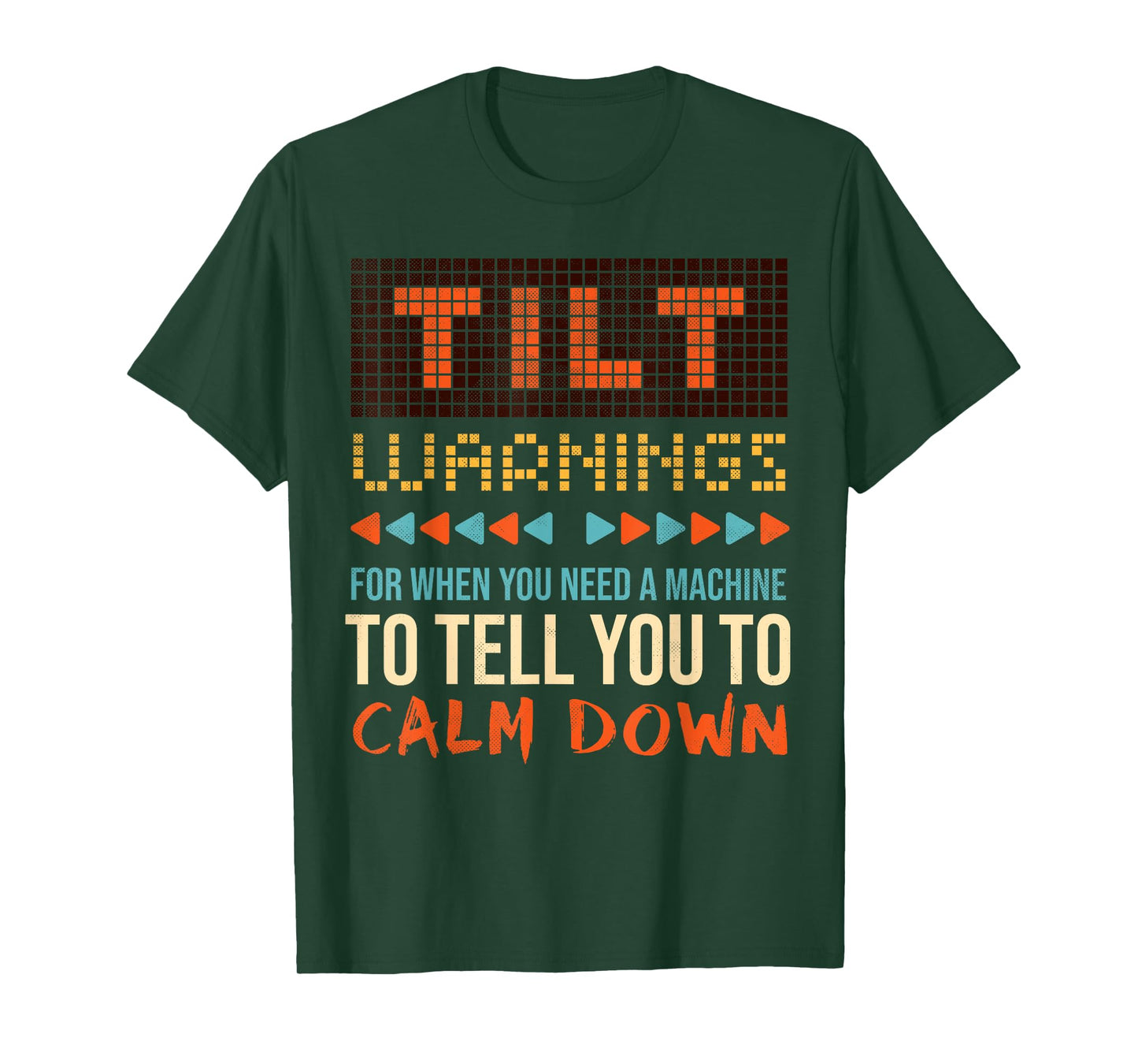 Sarcastic Funny Pinball Tilt Warnings T-Shirt