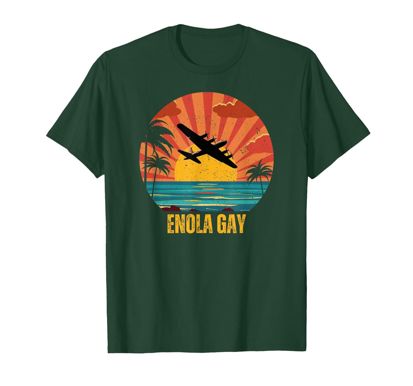 Enola Gay Vintage Airplane Enthusiast Graphic Design T-Shirt