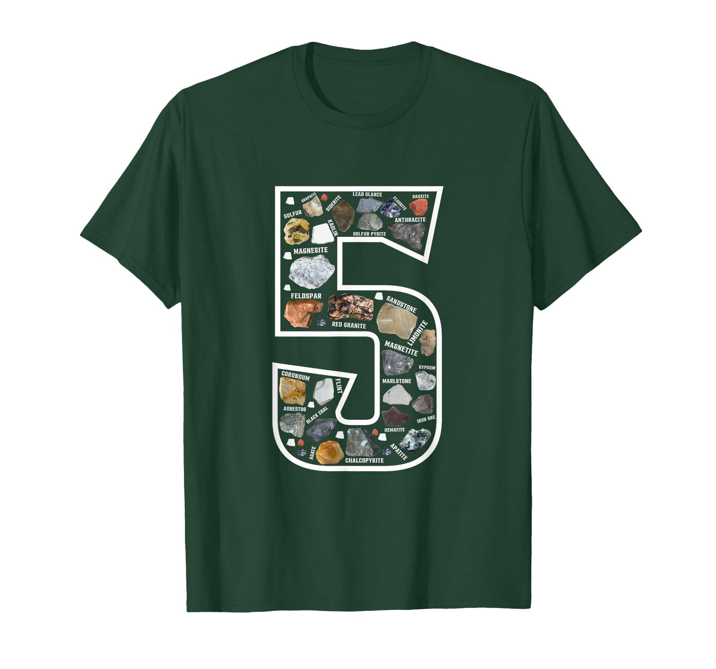 Geology 5 Years Old Rock Collecting 5th Geologist Birthday T-Shirt