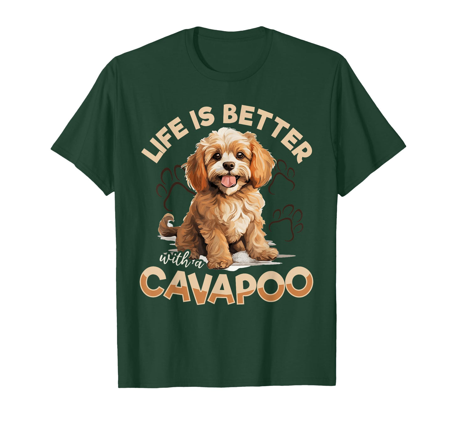 Cavapoo Dog Breed Pet Life is better with a Cavapoo Men Women Kids T-Shirt